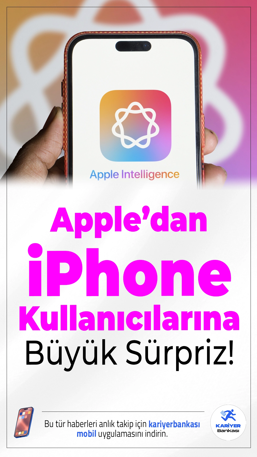 iPhone Kullanıcılarına Büyük Sürpriz: Türkçe Dil Desteği Geldi!iOS 26.1 Beta 1 güncellemesiyle Apple’ın yapay zekası Apple Intelligence artık Türkçe konuşuyor!