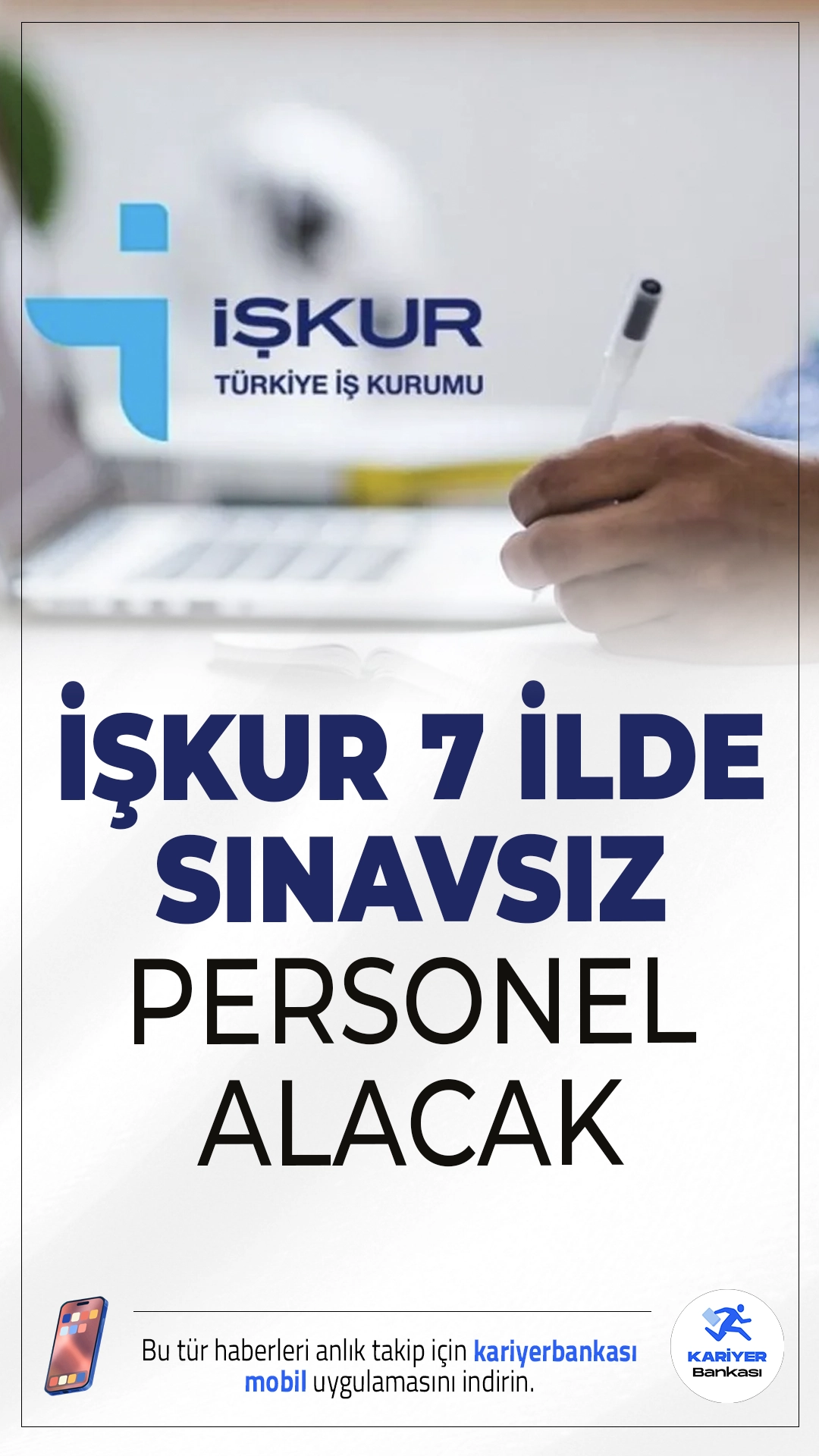 İŞKUR 7 İlde Sınavsız Personel Alımı Yapıyor.İŞKUR, 7 şehirde çeşitli kadrolarda istihdam edilmek üzere sınavsız personel alımı yapacağını duyurdu. Çağrı merkezi, büro memuru, işçi ve terzi gibi alanlarda başvurular alınmaya devam ediyor.