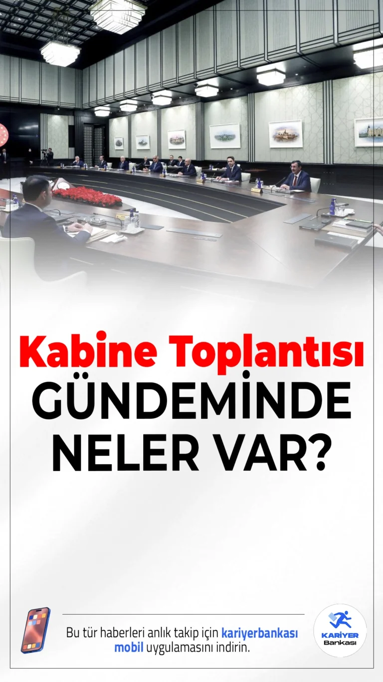 Kabine Toplantısı Yarın Beştepe'de: Yeni Çözüm Süreci ve Gazze Gündemde.Cumhurbaşkanlığı Kabinesi yarın Beştepe'de toplanıyor. Toplantıda çözüm süreci, Gazze'deki gelişmeler ve enflasyonla mücadele masaya yatırılacak.