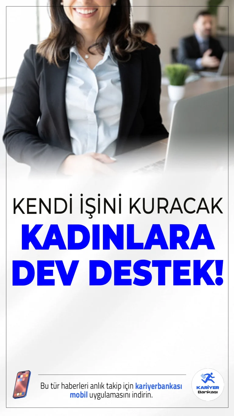 Kendi İşini Kurmak İsteyen Kadınlara Dev Destek!Kadın girişimcilere verilen destekler genişletiliyor: Halkbank, kendi işini kurmak isteyen kadınlara 1.5 milyon TL’ye kadar finansman ve 1 milyon TL ödüllü yarışma ile fırsatlar sunuyor.