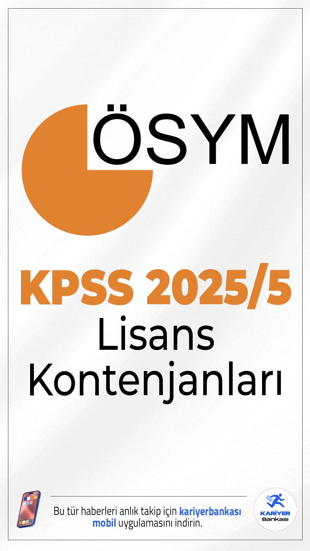 KPSS 2025/5 Lisans Kontenjanları Açıklandı.KPSS 2025/5 tercih kılavuzu ile Sağlık Bakanlığına lisans mezunlarından personel alımı yapılacak.