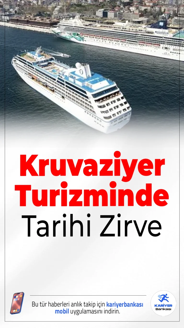 Kruvaziyer Turizminde Tarihi Zirve: 8 Ayda 1,5 Milyon Yolcu Ağırladık.Türkiye, 2025’in ilk sekiz ayında kruvaziyer turizminde 1,5 milyon yolcuyla son 12 yılın en yüksek seviyesine ulaştı.