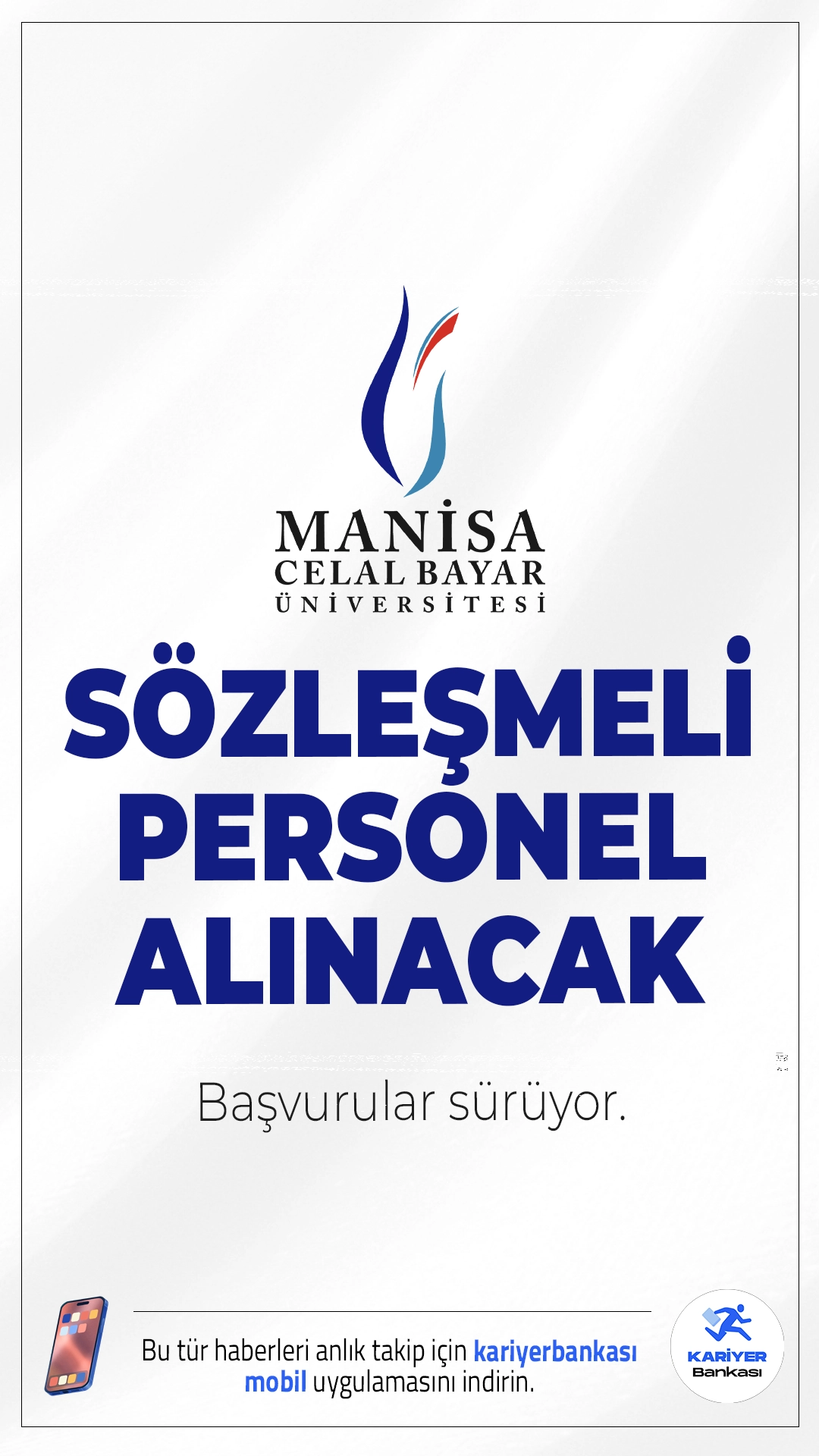 Manisa Celal Bayar Üniversitesi (MCBÜ) 29 Personel Alımı Başvurusu Sürüyor.İlgili duyuruya göre Alımlar, 2024 KPSS (B) grubu puan sıralaması esas alınarak gerçekleştirilecek.Tüm pozisyonlar için KPSS'den en az 60 puan alma şartı aranıyor.Başvuru işlemleri 29 Eylül 2025 tarihine kadar alınacak.İşte şartlar ve kontenjanlar..