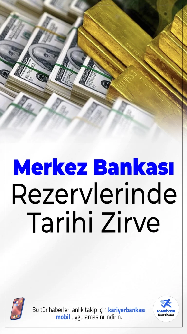 Merkez Bankası Rezervlerinde Tarihi Zirve: İlk Kez 180 Milyar Dolar Aşıldı.5 Eylül haftasında TCMB’nin toplam rezervleri 180,1 milyar doları geçerek tarihte ilk kez bu seviyenin üzerine çıktı.