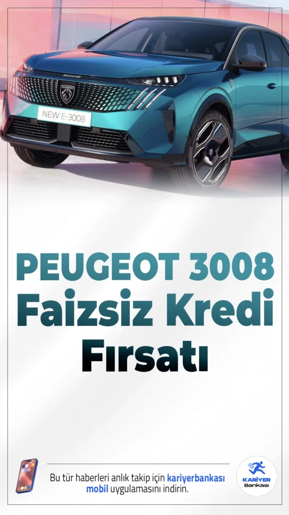 Peugeot 3008 Alacaklara Müjde: Faizsiz Kredi Fırsatı ve Güncel Fiyat Listesi.Peugeot 3008 modeli için başlatılan 170 bin TL'lik faizsiz kredi kampanyası ve yeni fiyat listesi otomobil almayı planlayanların ilgisini çekiyor.