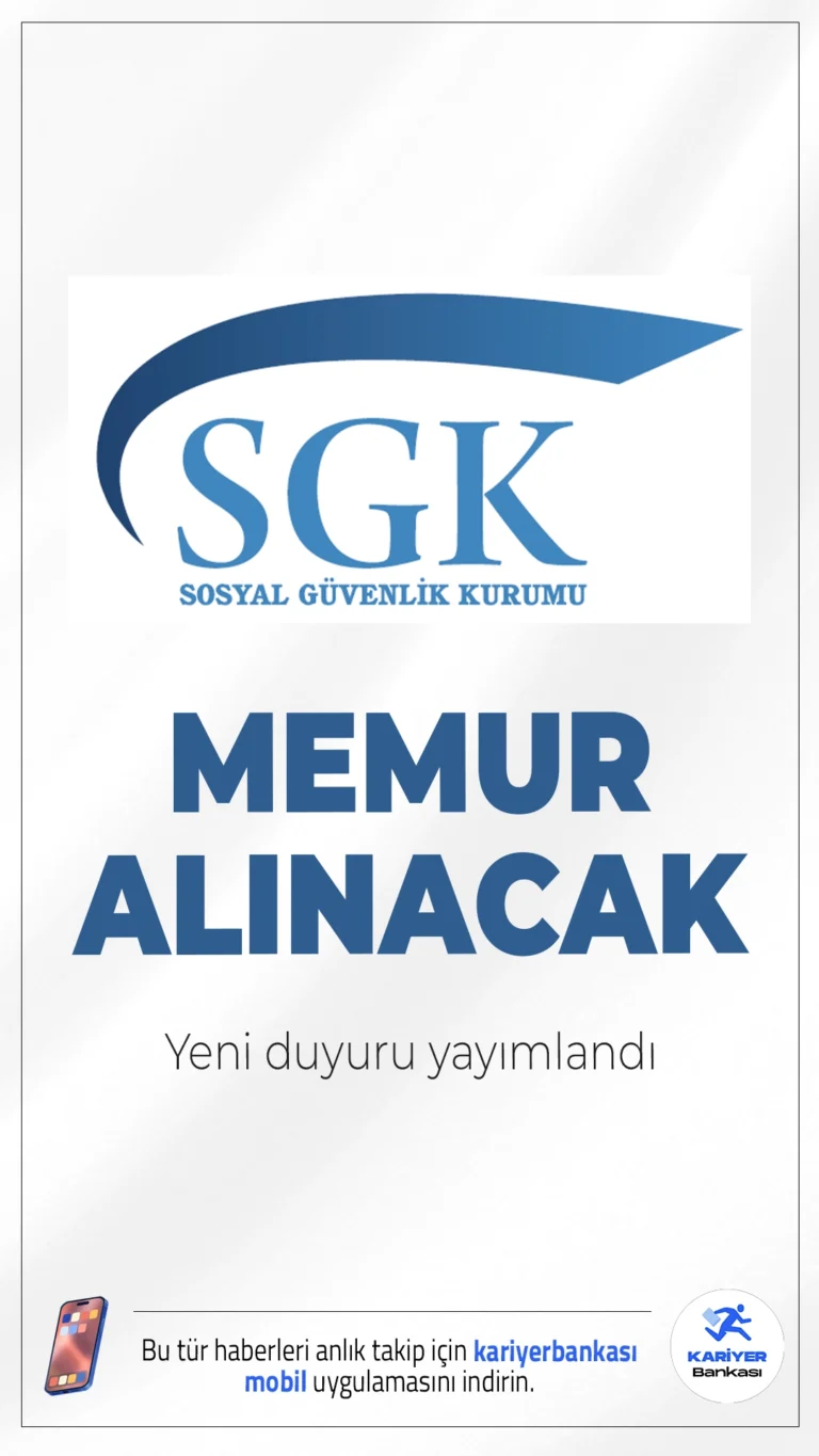 SGK 35 Memur Alımı Yapacak.Sosyal Güvenlik Kurumu (SGK), denetim ve teftiş faaliyetlerinde görevlendirilmek üzere 35 Müfettiş Yardımcısı alımı yapacağını açıkladı.Başvuru yapacak adayların genel şartların yanı sıra, özel şartları da dikkatle incelemesi gerekmektedir. İşte şartlar ve başvuru bilgileri..