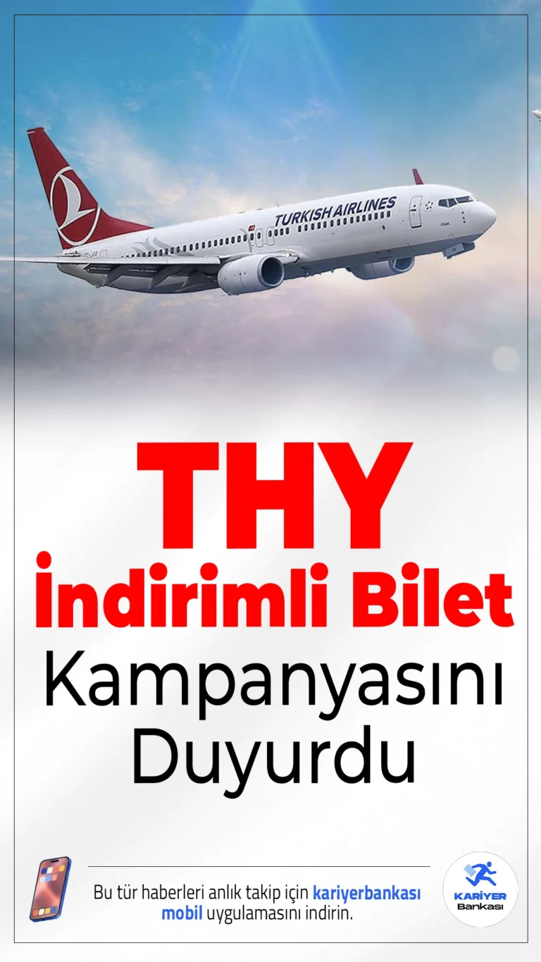THY İndirimli Uçak Bileti Kampanyasını Duyurdu.Türk Hava Yolları, sınırlı sayıda koltuk için geçerli olan yeni kampanyasıyla Avrupa’ya uygun fiyatlarla seyahat imkânı sunuyor. Kampanya 1 Ekim’e kadar geçerli!