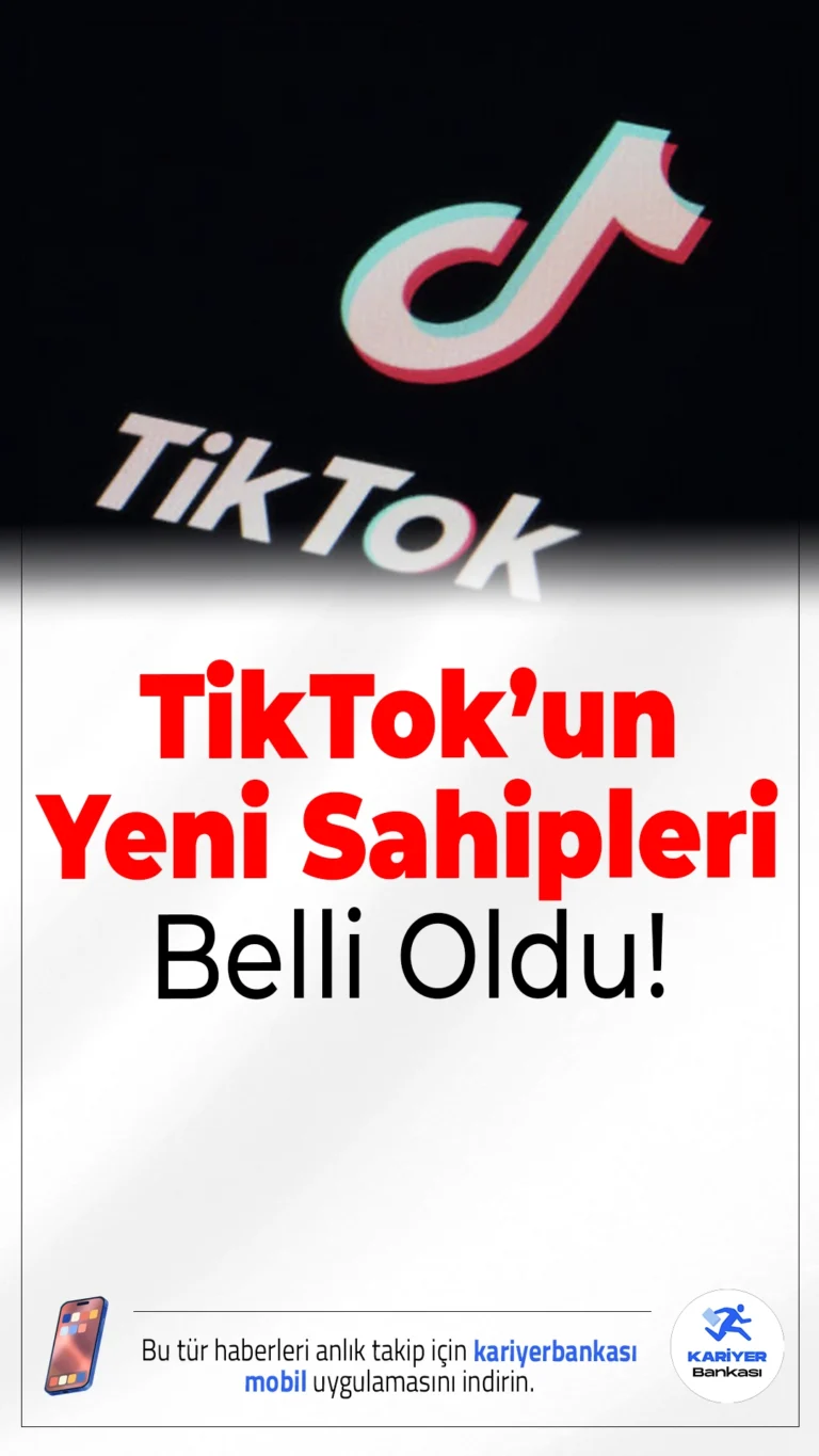 TikTok'un Yeni Sahipleri Belli Oldu.TikTok’un ABD'de faaliyetlerine devam edebilmesi için yeni bir ortaklık yapısı oluşturuldu. Oracle, Andreessen Horowitz ve Silver Lake gibi Amerikan şirketlerinin önderlik ettiği yatırımcı grubu, TikTok’un ABD varlıklarının yüzde 80’ini devralacak.