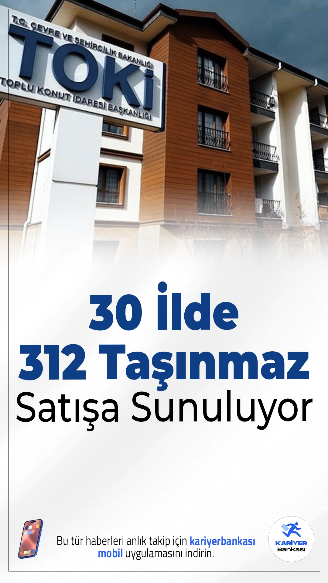 TOKİ 30 İlde 312 Taşınmazı Açık Artırma ile Satışa Sunuyor!Yarın yapılacak ihaleyle TOKİ, İstanbul ve Ankara dahil 30 ilde toplam 312 taşınmazı açık artırma yoluyla satışa çıkarıyor. Fiziki ve çevrim içi katılım seçenekleriyle herkes ihaleye dahil olabilecek.
