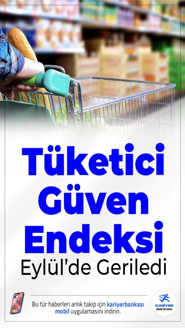 Tüketici Güven Endeksi Eylülde Hafif Geriledi.Tüketici güven endeksi eylül ayında yüzde 0,4 düşüşle 83,9 oldu. Endekste hanenin maddi durumu zayıflarken, harcama eğilimi arttı.