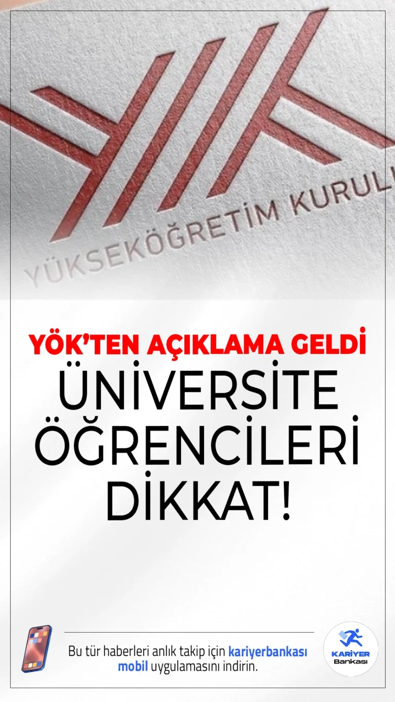 YÖK'ten Üniversite Kaydı Silinen Öğrenciler Hakkında Açıklama Geldi.Üniversitelerden kaydı silinen öğrenci sayısı 19 milyonu aştı, ancak bu sayı yalnızca eğitimi bırakanları değil, mezun olanları ve program değiştirenleri de kapsıyor.