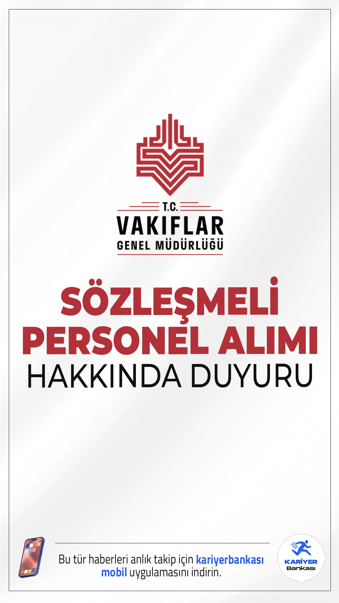 VGM 78 Personel Alımı Sonuçlarına İlişkin Duyuru Geldi. Vakıflar Genel Müdürlüğü (VGM) sayfasından yayımlanan son dakika duyurusunda, Genel Müdürlüğü merkez ve taşra teşkilatına bağlı birimlerde istihdam edilmek üzere Sözleşmeli Personel alımı kapsamında, asıl listede yer alanlardan atamaya esas belgelerini teslim etmeyen veya feragat edenlerin yerine yedek listeden giren adayların listesinin yayımlandı aktarıldı.