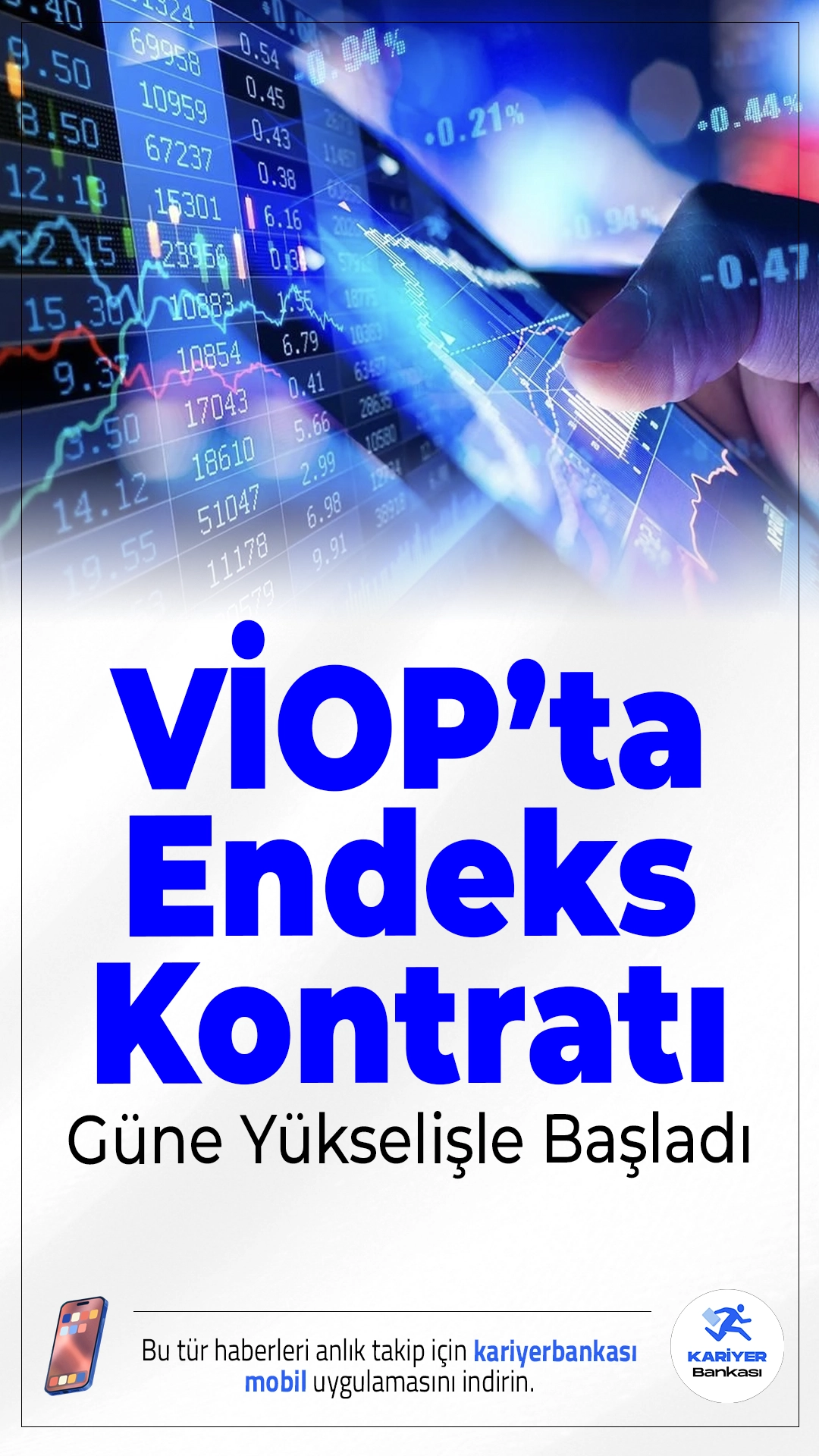 VİOP’ta Endeks Kontratı Güne Yükselişle Başladı.BIST 30 endeksine dayalı vadeli kontrat, güne pozitif seyirle başladı. Açılışta yüzde 0,12’lik artışla 12.550 puan seviyesine ulaşıldı.
