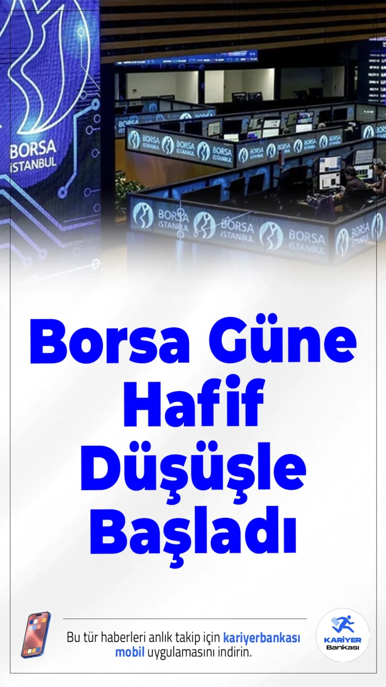 Borsa Güne Hafif Düşüşle Başladı.BIST 100 endeksi, güne yüzde 0,25 oranında düşüşle 10.437,80 puandan başladı. Açılışta bankacılık ve holding hisseleri de geriledi.