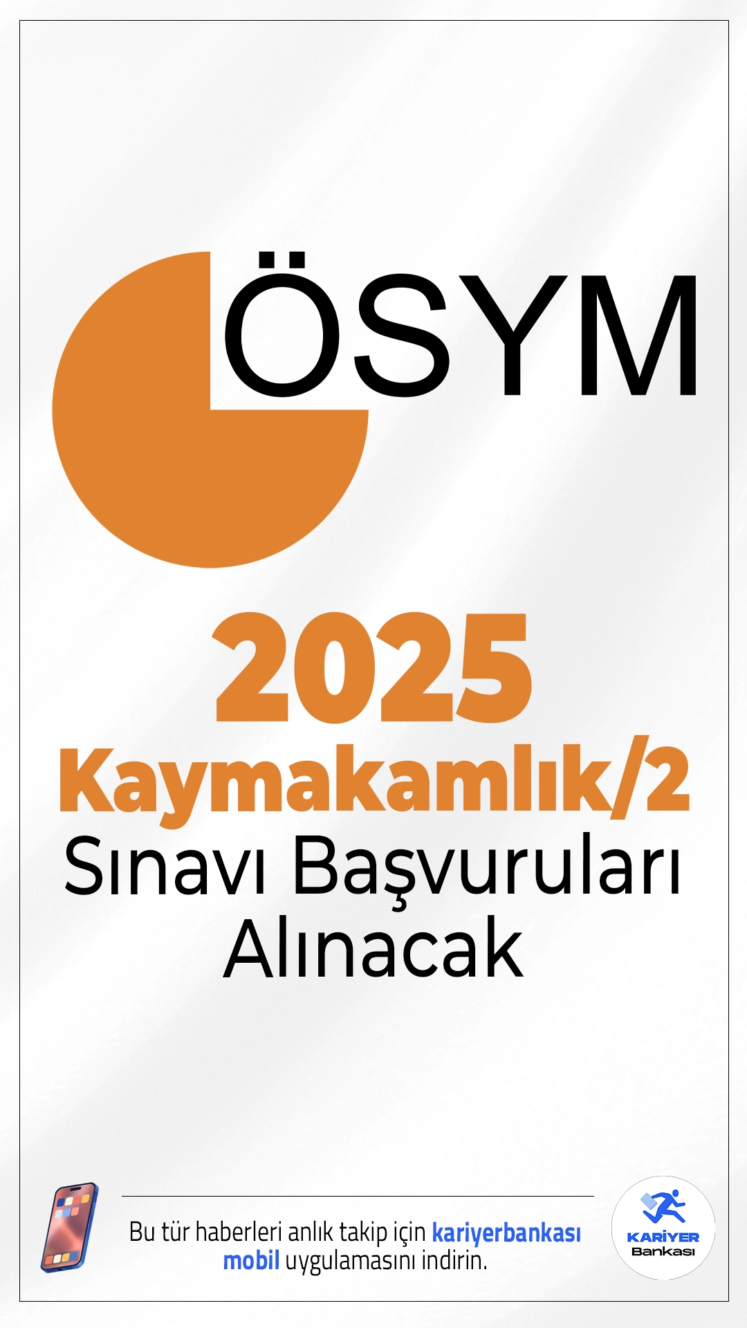 2025-Kaymakamlık/2 Sınavı Başvuruları Başladı.2025 yılı İçişleri Bakanlığı Kaymakam Adaylığı Giriş Sınavı için başvurular 23 Ekim itibarıyla alınmaya başlandı. Sınav, 6 Aralık 2025'te yapılacak.