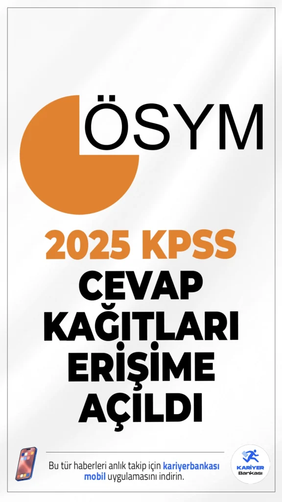2025 KPSS A Grubu Cevap Kağıtları Erişime Açıldı!7-14 Eylül tarihleri arasında yapılan 2025-KPSS A Grubu sınavlarına katılan adaylar için cevap kağıtları ve aday cevapları erişime açıldı. İşte detaylar…