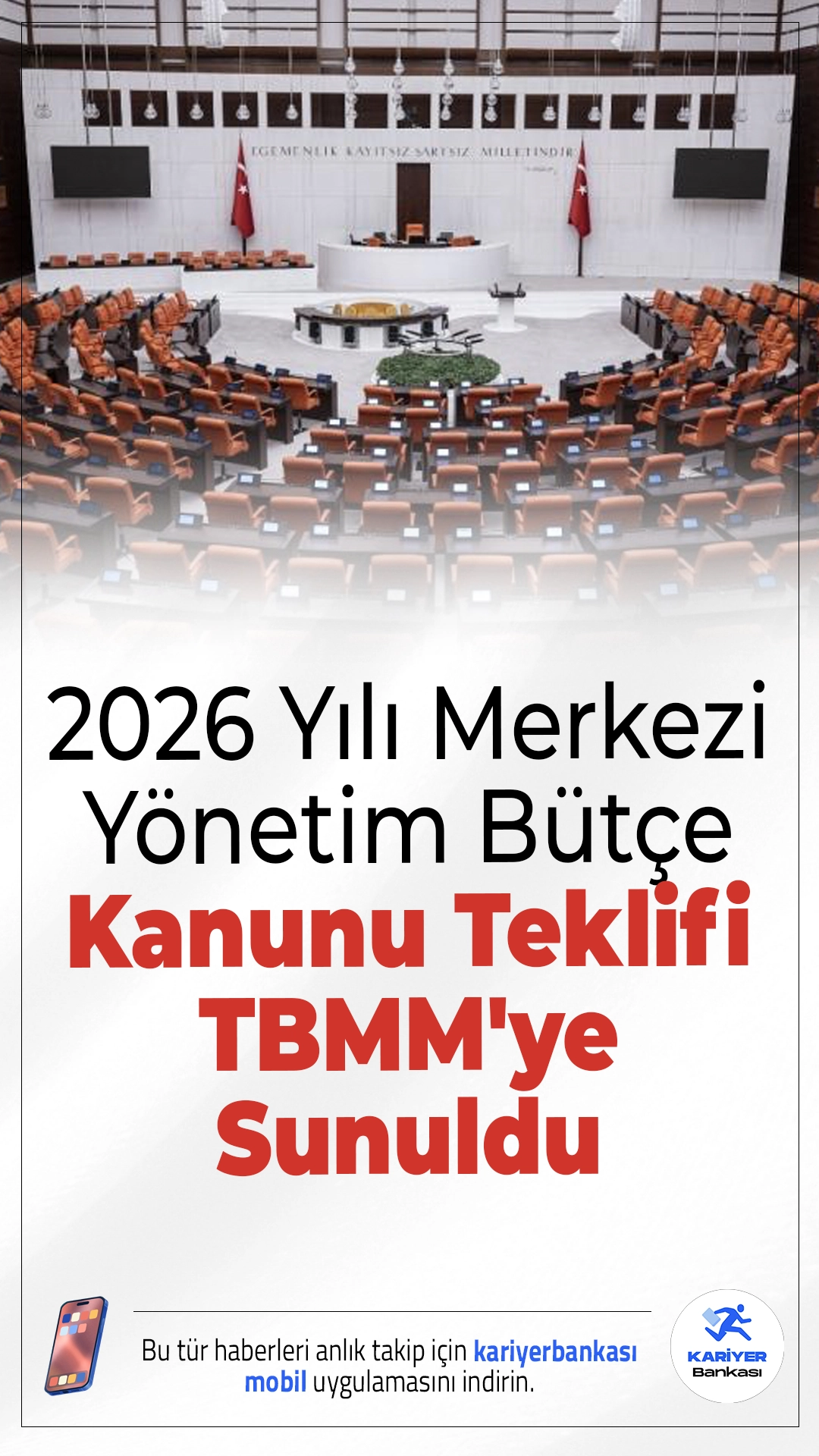 2026 Yılı Merkezi Yönetim Bütçesi TBMM’de: Süreç Başladı.2026 Yılı Merkezi Yönetim Bütçe Kanunu Teklifi Meclis’e sunuldu. Görüşmelerin yaklaşık bir ay sürmesi bekleniyor.