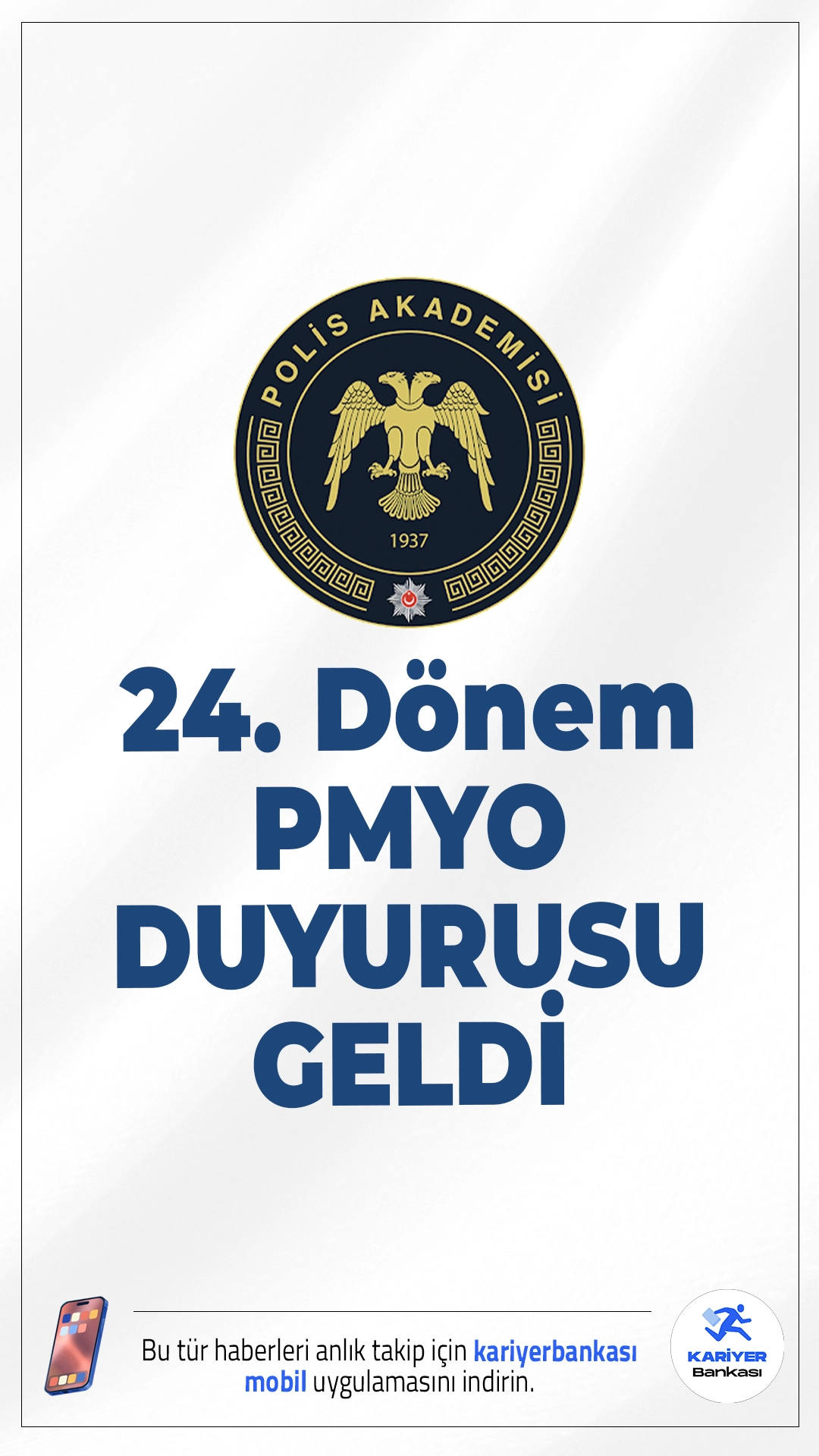 24. Dönem PMYO 3. Yedek Aday Planlama Sonuçları.İçişleri Bakanlığı Emniyet Genel Müdürlüğü Polis Akademisi sayfasından yayımlanan duyuruda, 2025 - 2026 eğitim - öğretim dönemi için Polis Meslek Yüksekokullarına planlanan adaylardan kayıt yaptırmayan ve istifa eden adayların yerine 28 erkek ve 2 kadın yedek adayın planlamasının yapıldığı aktarıldı.