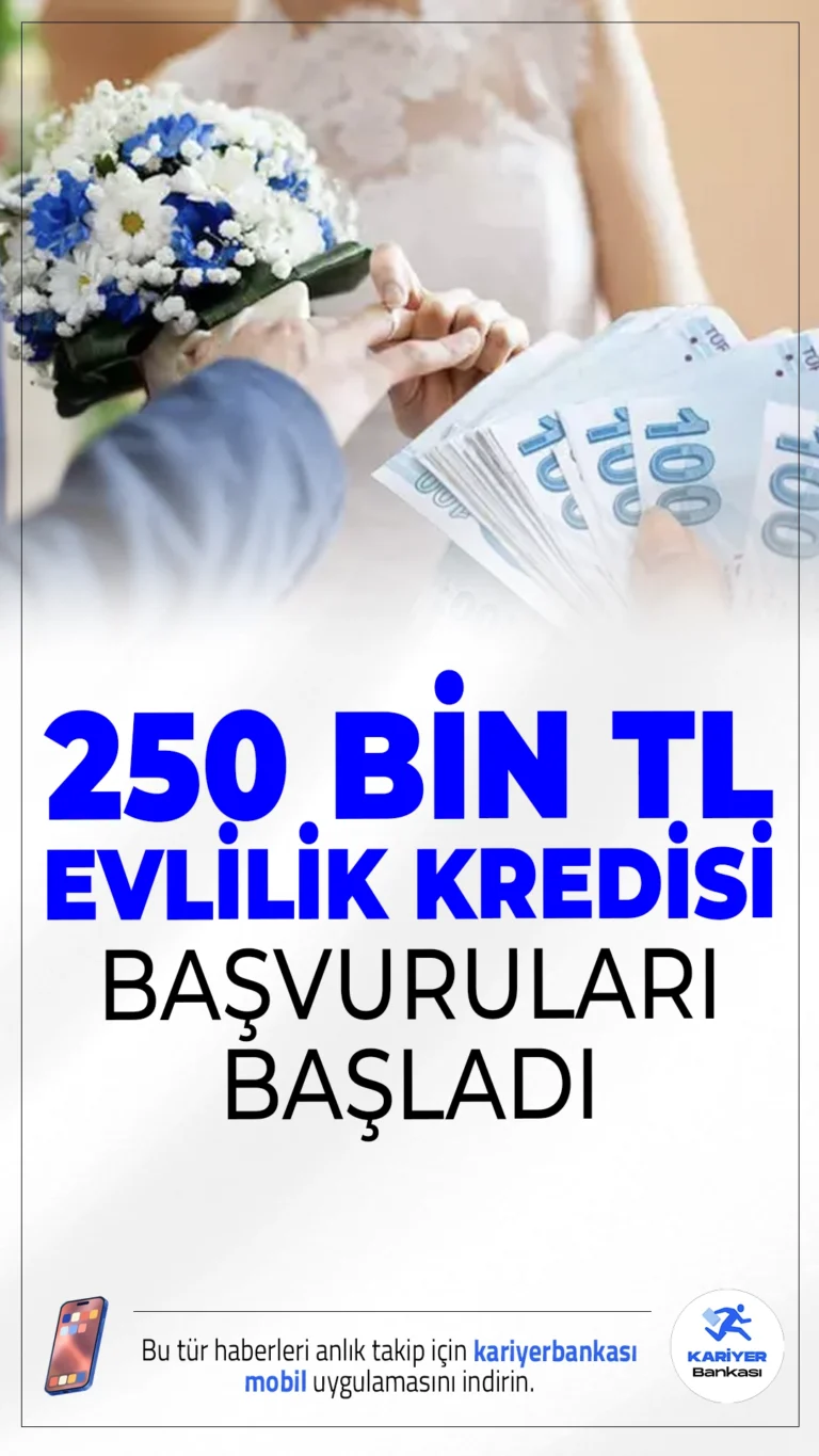 250 Bin TL Evlilik Kredisi Başvuruları Başladı.Aile ve Gençlik Fonu’nda başvuru süreci, artırılan kredi destekleriyle birlikte 1 Ekim 2025 itibarıyla yeniden başladı.