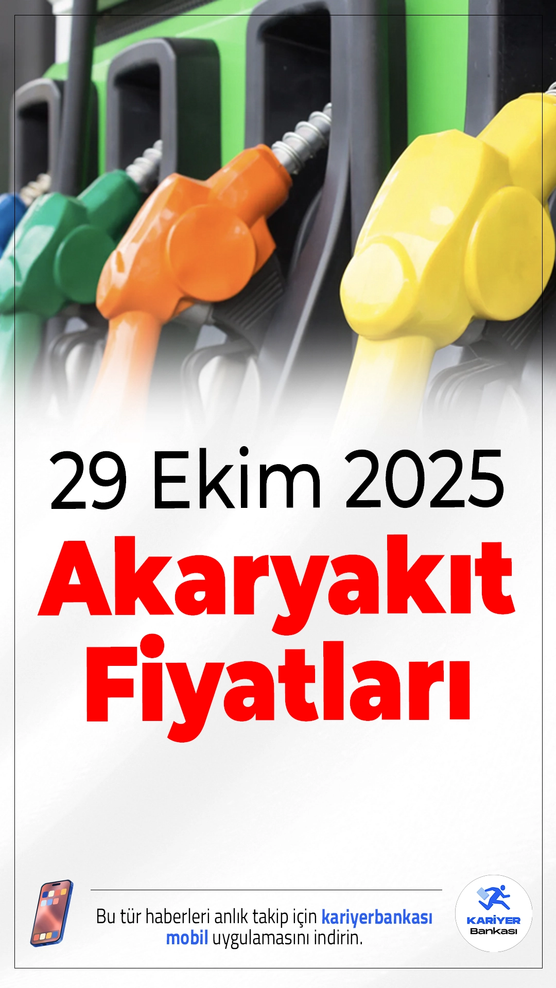 29 Ekim 2025 Güncel Akaryakıt Fiyatları-Benzin, Motorin ve LPG Fiyatlarında Değişiklik Var mı? Döviz kuru ve petrol fiyatlarındaki dalgalanmalara rağmen 29 Ekim 2025 Çarşamba günü akaryakıt fiyatlarında herhangi bir değişiklik bulunmuyor. Güncel fiyatlar şehir bazında şöyle: