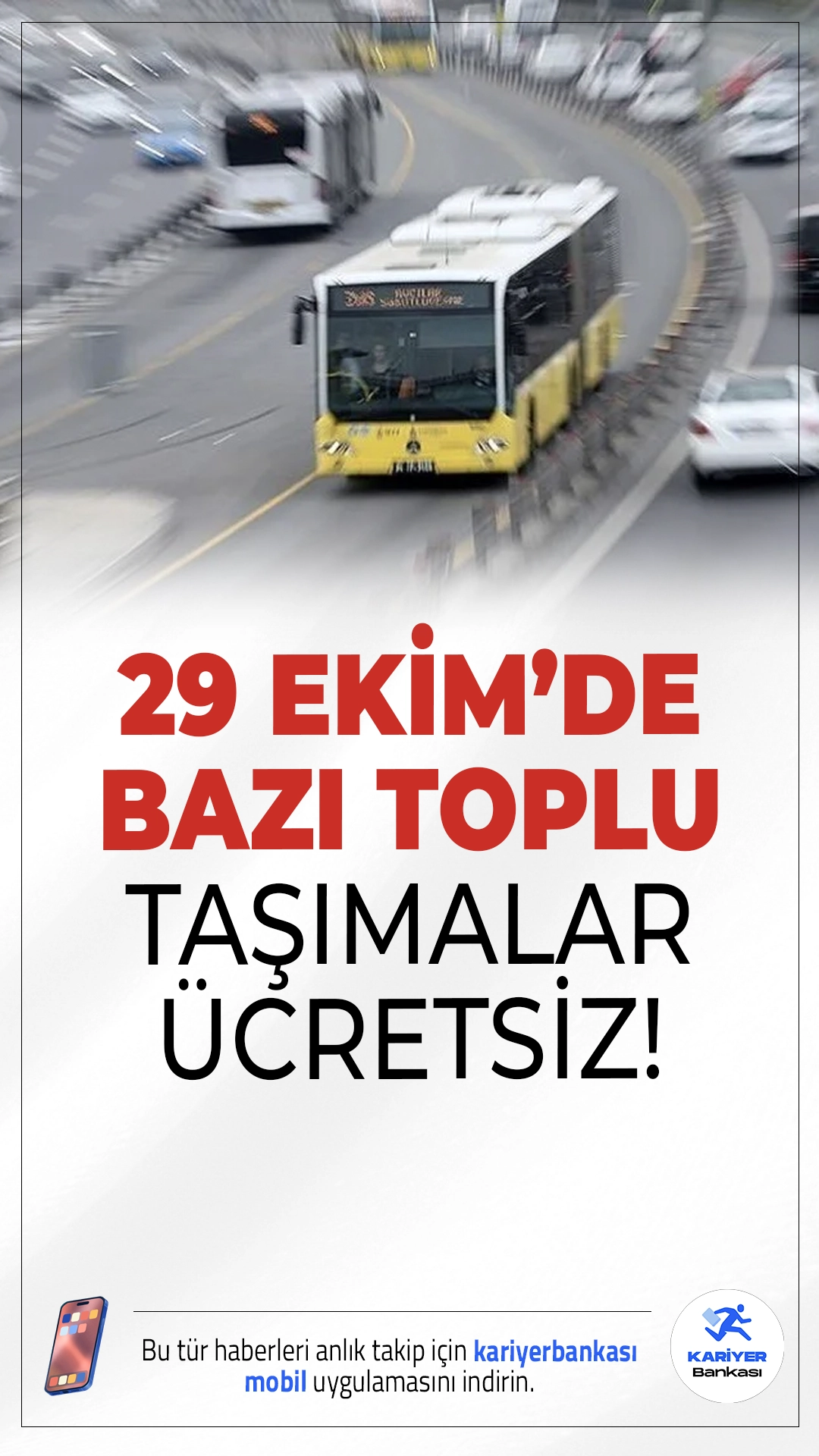 29 Ekim’de Marmaray, Başkentray ve Diğer Hatlar Ücretsiz Olacak!Cumhuriyet Bayramı coşkusunu toplu taşımayla yaşayın! 29 Ekim’de birçok raylı sistem hattı ücretsiz hizmet verecek.