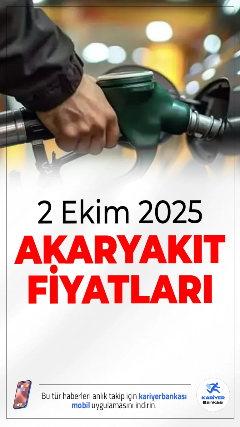 2 Ekim 2025 Tarihli Benzin, Motorin ve LPG Fiyatları Açıklandı.2 Ekim 2025 itibarıyla benzin, motorin ve LPG fiyatlarında son durum belli oldu. İstanbul, Ankara ve İzmir’de litre fiyatlarında farklılıklar dikkat çekiyor. İşte il il güncel fiyat listesi…