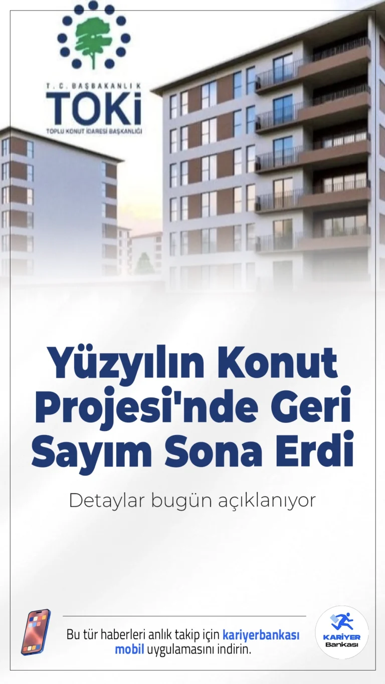 Yüzyılın Konut Projesi'nde Geri Sayım Sona Erdi: Detaylar Açıklanıyor.Cumhurbaşkanı Erdoğan, 500 bin konutluk dev sosyal konut kampanyasının detaylarını bugün İstanbul’da düzenlenecek tanıtım töreninde açıklıyor.
