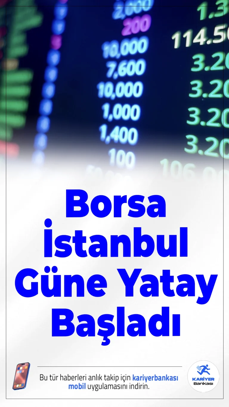 Borsa İstanbul Güne Yatay Başladı.BIST 100 endeksi haftanın ikinci işlem gününe yatay bir seyirle başladı. Açılışta endeks yüzde 0,06 artarak 10.741,77 puana yükseldi.