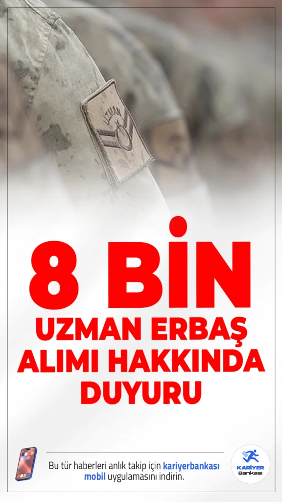 Jandarma 8 Bin Uzman Erbaş Alımı Sonuçları Açıklandı.Jandarma Genel Komutanlığı'nın 2026 yılı için gerçekleştirdiği 8 bin sözleşmeli uzman erbaş alımı başvuru sonuçları erişime açıldı.