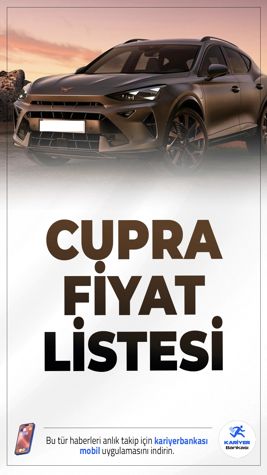 Cupra Ekim 2025 Fiyat Listesi Yayımlandı.Ekim ayı itibarıyla Cupra fiyat listesi güncellendi. En dikkat çeken değişiklik ise Formentor modeline uygulanan 354 bin TL’lik dev indirim oldu.