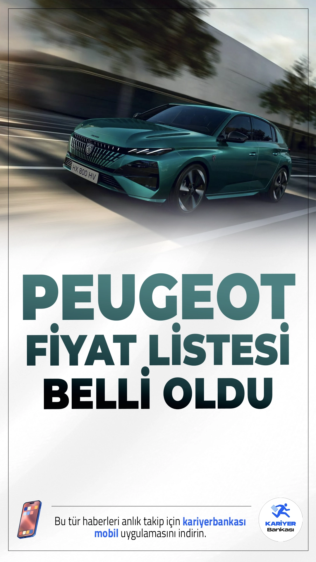 Peugeot Ekim 2025 Fiyat Listesi Belli Oldu.Peugeot, Ekim 2025 itibarıyla geçerli olacak yeni araç fiyatlarını duyurdu. Markanın hem elektrikli hem de hibrit modellerinde dikkate değer zamlar yapıldı. Sıfır araç almayı düşünenler için fiyatlar, kampanyalı seçeneklerle birlikte açıklandı.