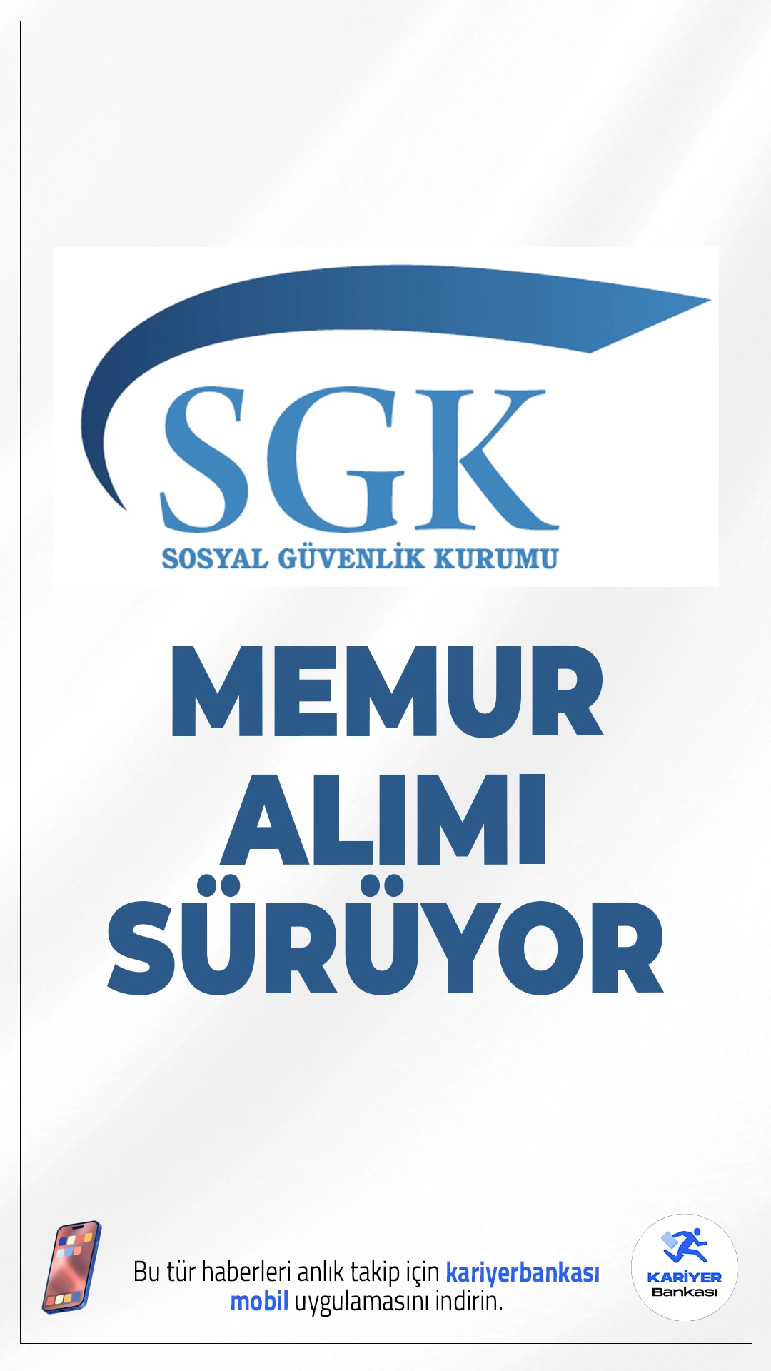 SGK 100 Memur Alımı için Başvurular Devam Ediyor.Sosyal Güvenlik Kurumu (SGK) memur alımı başvuruları sürüyor.İlgili alım duyurusuna göre, SGK taşra teşkilatında istihdam edilmek üzere Sosyal Güvenlik Denetmen Yardımcısı alımı yapacak. Başvuru yapacak adayların genel ve özel şartları taşıması gerekmektedir.İşte şartlar ve başvuru bilgileri..
