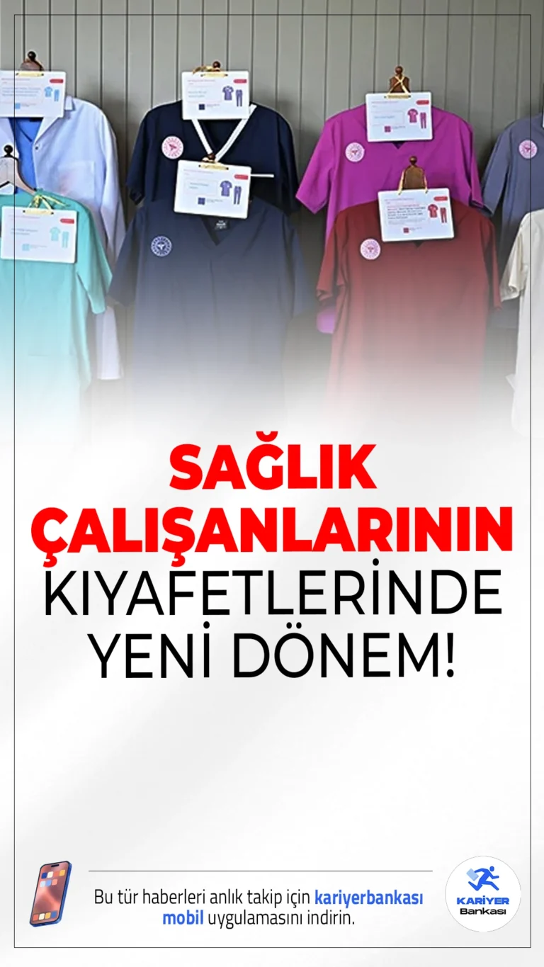 Sağlık Çalışanlarının Kıyafetlerinde Yeni Dönem.1 Ocak 2026'dan itibaren sağlık çalışanlarına yeni kıyafet düzenlemesi geliyor. Renkleriyle meslek gruplarını ayırt edebileceğimiz bu üniformalar ücretsiz dağıtılacak ve 1 Haziran 2026 itibarıyla zorunlu olacak.