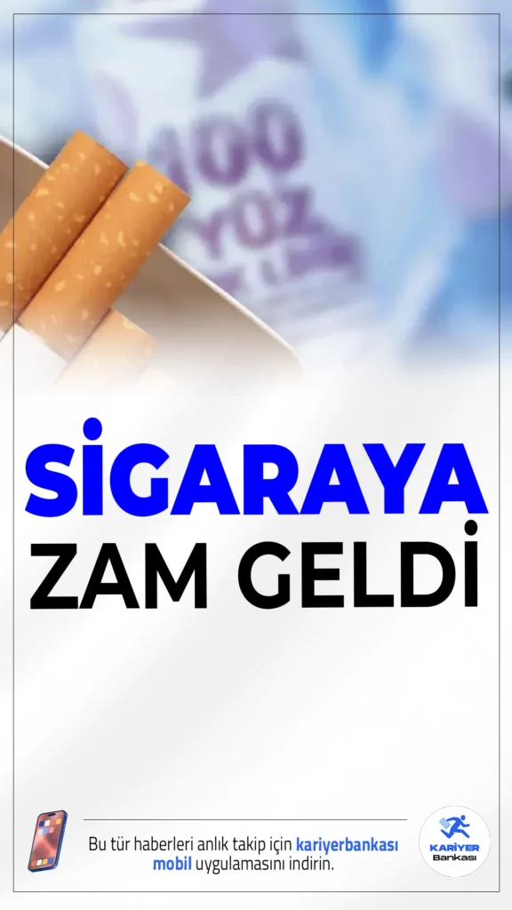 Sigaraya Bir Zam Daha: En Ucuz Paket 95 TL’ye Yükseldi.Sigaraya gelen yeni zamla birlikte P* M* grubunun en ucuz sigarası 95 TL oldu, fiyatlar bugünden itibaren geçerli.