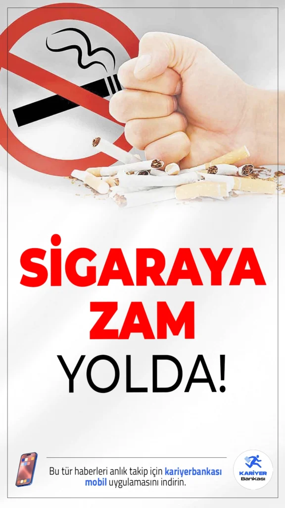 Sigara Fiyatlarına Yeni Zam Kapıda! Ekim'de 5 TL Artış Bekleniyor.Ekim ayında sigara fiyatlarına yeni bir zam daha geliyor. Artışın yaklaşık 5 TL olacağı belirtiliyor.