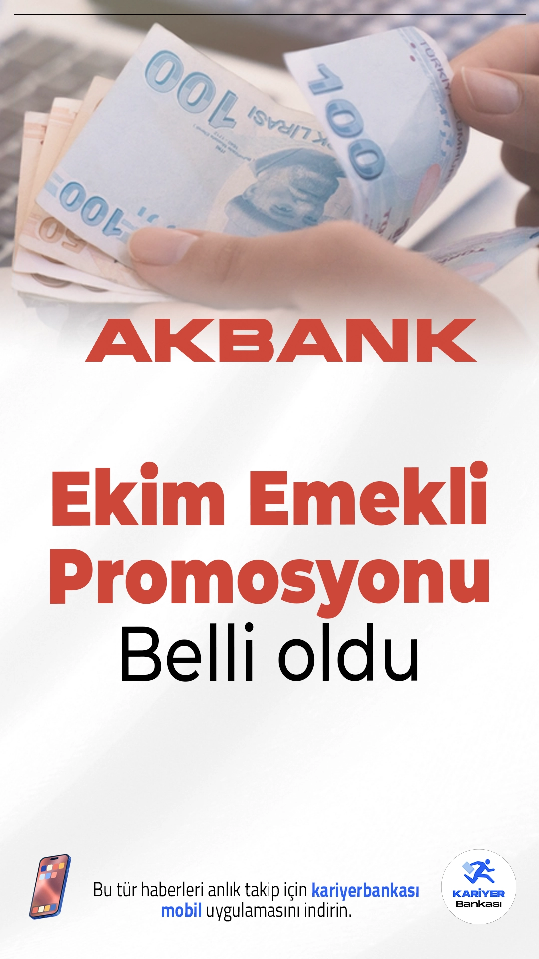 Akbank Ekim 2025 Emekli Promosyonu 30 Bin TL'ye Kadar Yükseldi.Emekliler için Akbank'tan dev promosyon fırsatı! Ekim ayında maaşını Akbank'a taşıyan emeklilere 15.000 TL’ye varan nakit promosyon ve 15.000 TL’ye kadar ek ödül verilecek.