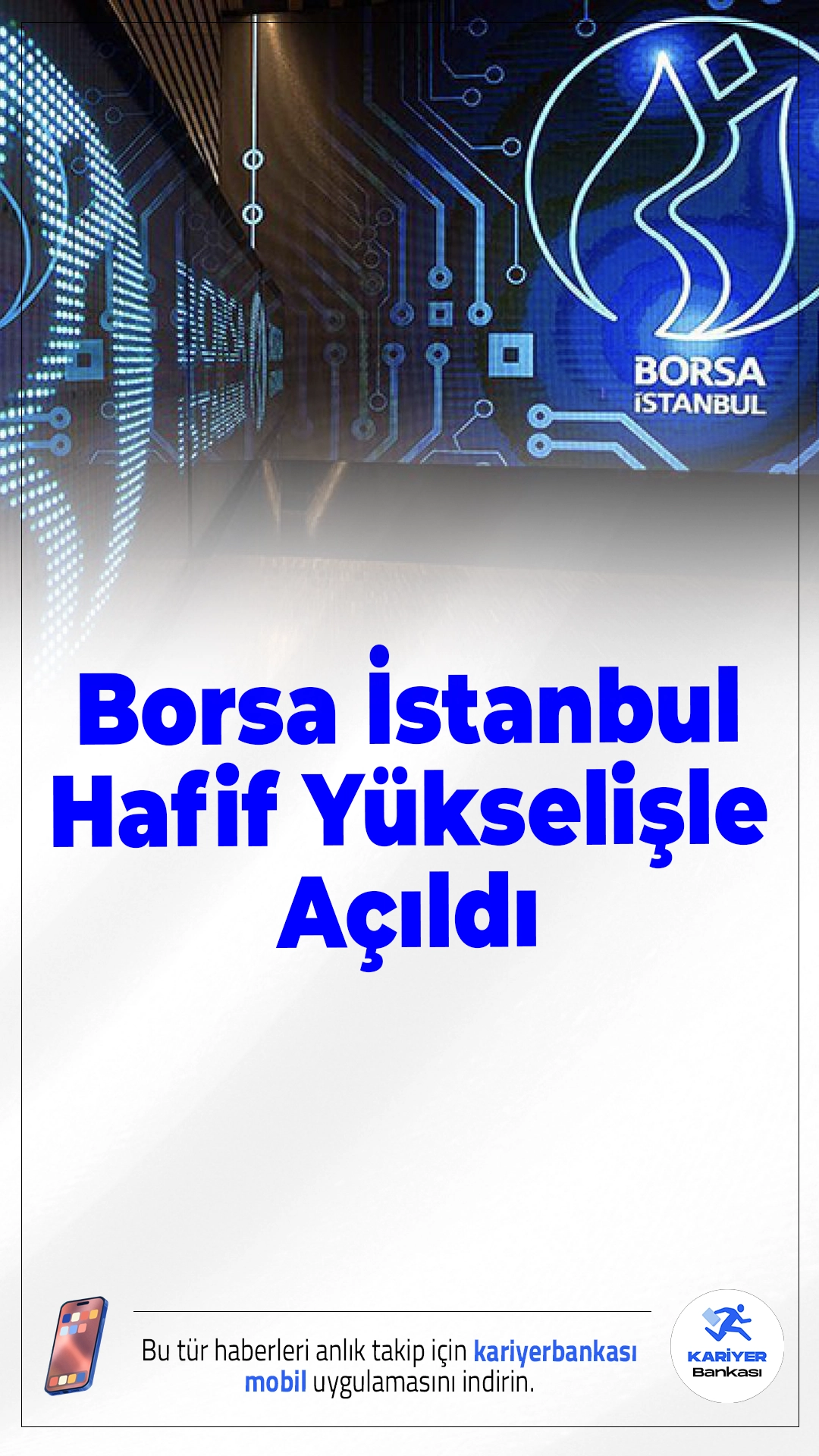 Borsa İstanbul Yarım İşlem Gününde Hafif Yükselişle Açıldı.BIST 100 endeksi, Cumhuriyet Bayramı arifesinde güne yüzde 0,05 artışla 10.858,67 puandan başladı. Hafif toparlanma dikkat çekiyor.
