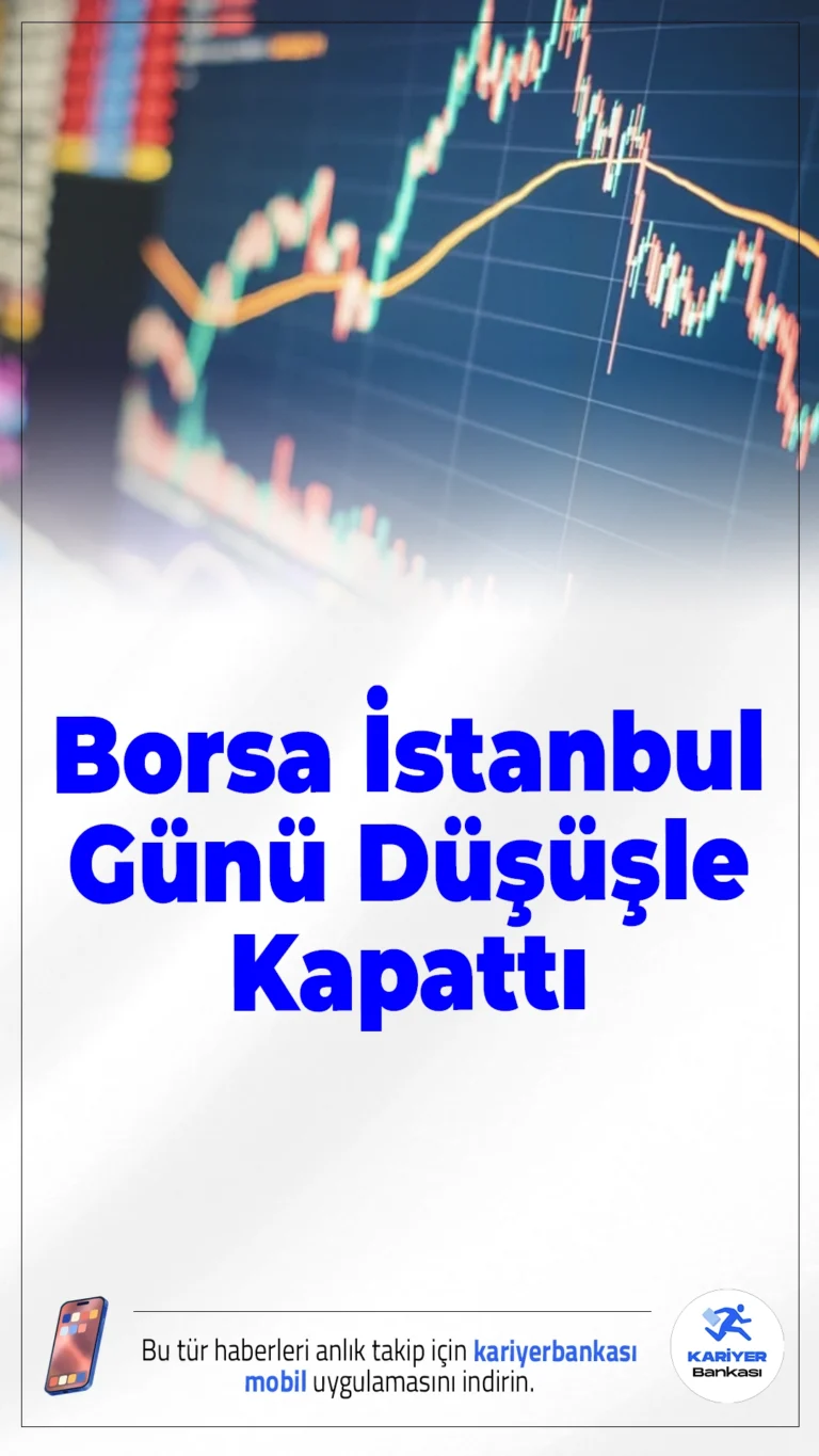 Borsa İstanbul Günü Düşüşle Kapattı.BIST 100 endeksi günü yüzde 0,31 düşüşle tamamladı. Gün içi yükselişin ardından gelen satışlarla 10.837 puana gerileyen endeks, yatırımcıların dikkatini yeniden Fed ve küresel verilere çevirdi.
