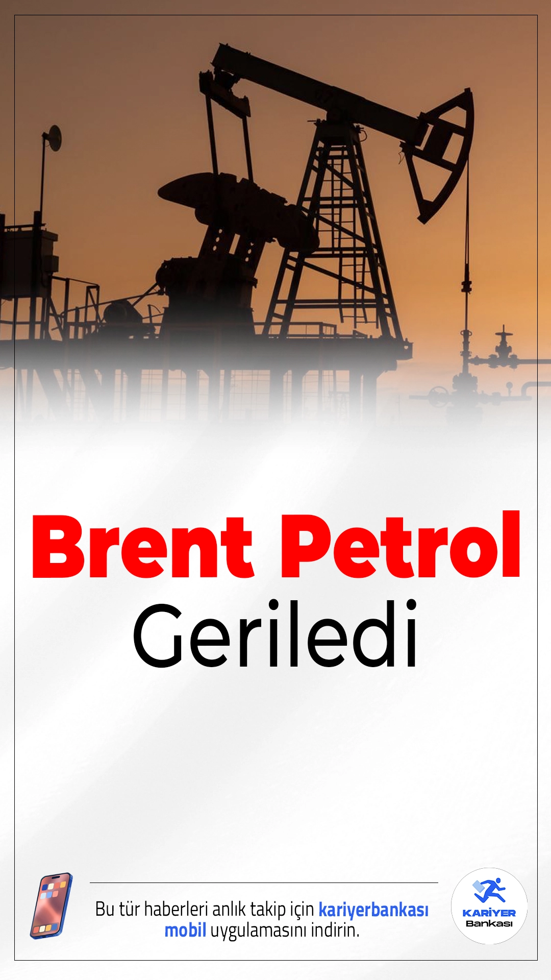 Brent Petrol Geriledi.Brent petrol fiyatları, jeopolitik gelişmeler ve küresel talep endişeleriyle birlikte gerileyerek 64,91 dolardan işlem görüyor.