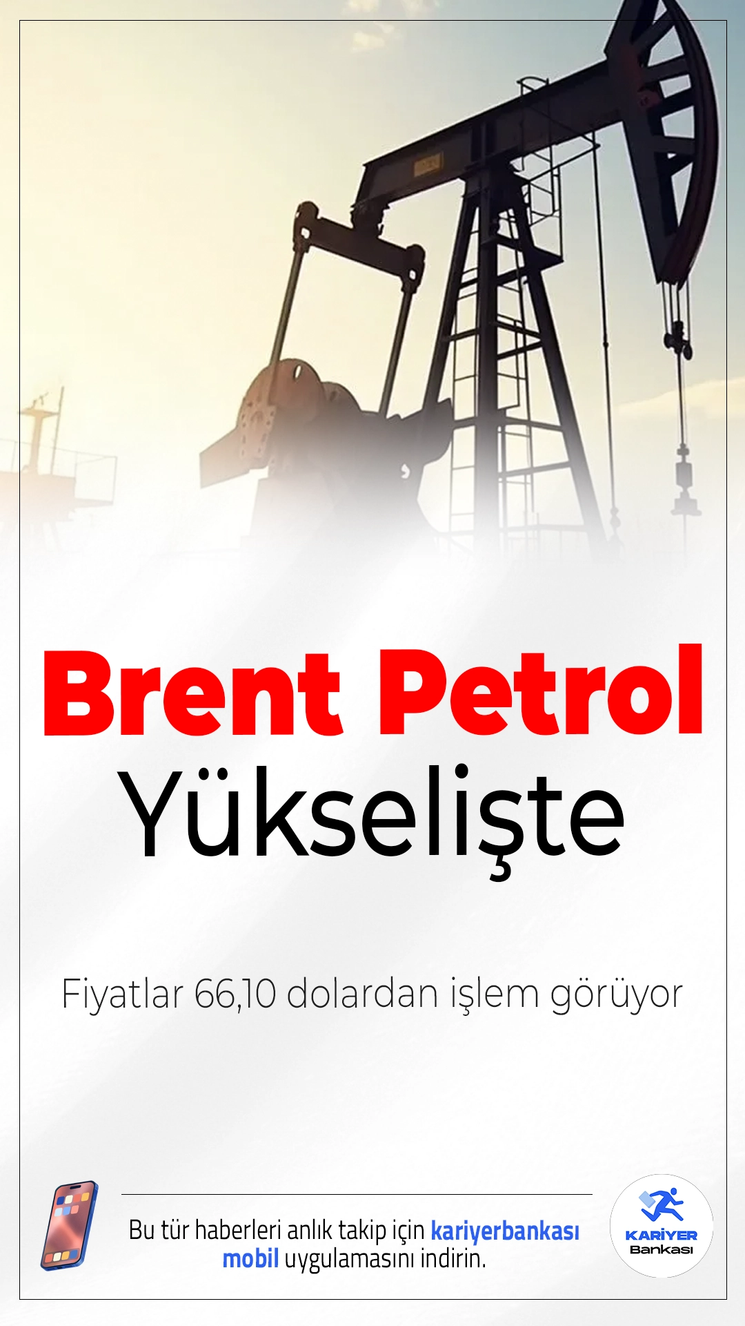 Brent Petrol Yükselişte: Fiyatlar 66,10 Dolardan İşlem Görüyor.Küresel piyasalarda Brent petrolün varil fiyatı 66,10 dolara yükseldi. Artışta OPEC+ üretim kararları ve ABD'deki siyasi belirsizlikler etkili oldu.