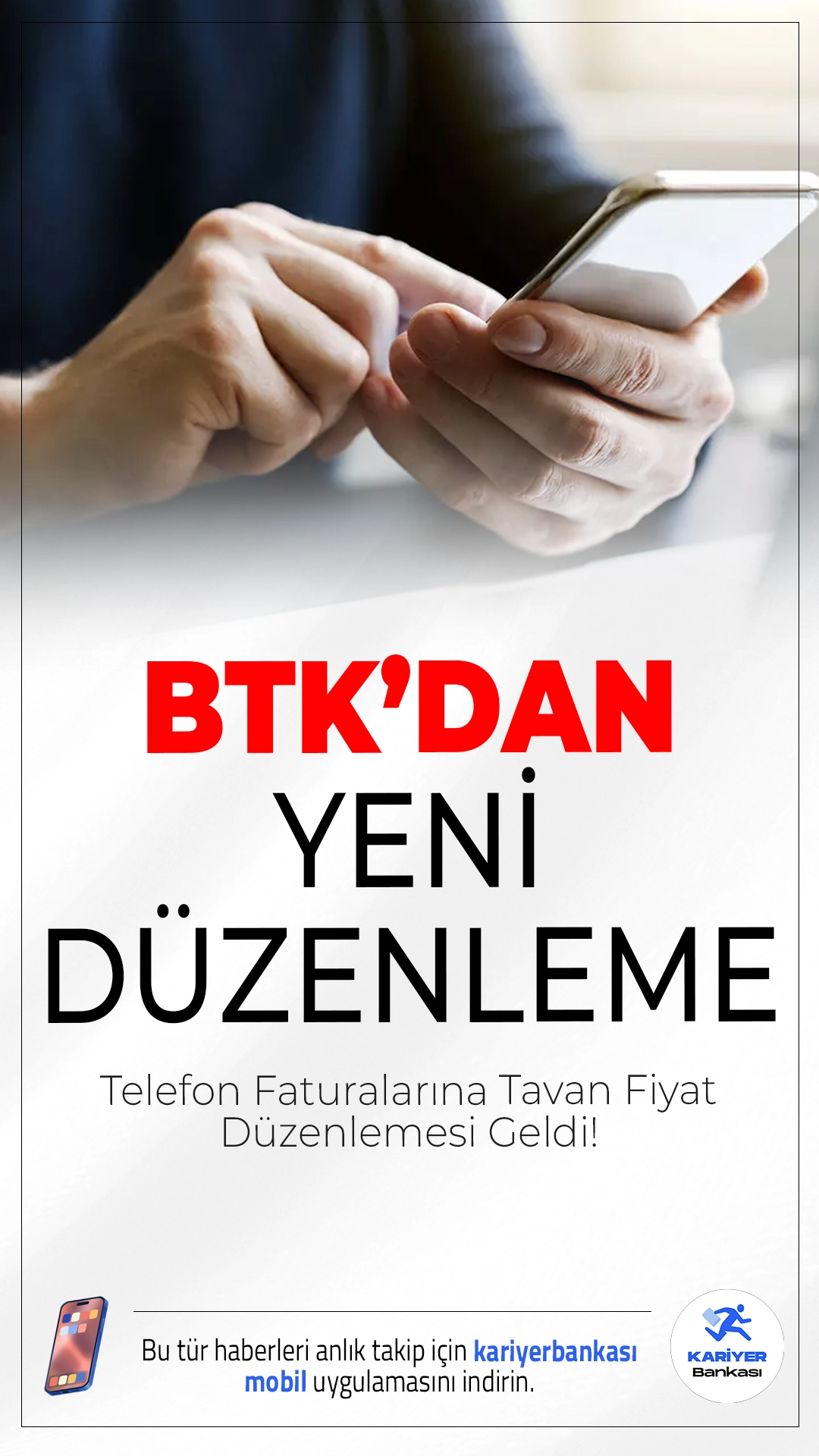 Telefon Faturalarına Tavan Fiyat Düzenlemesi Geldi! SMS ve Arama Ücretlerine Sınır.BTK, 1 Nisan 2026’da devreye girecek 5G öncesi mobil tarifelere tavan fiyat uygulaması getirerek, operatörlerin fahiş zam yapmasını önlemeyi hedefliyor.