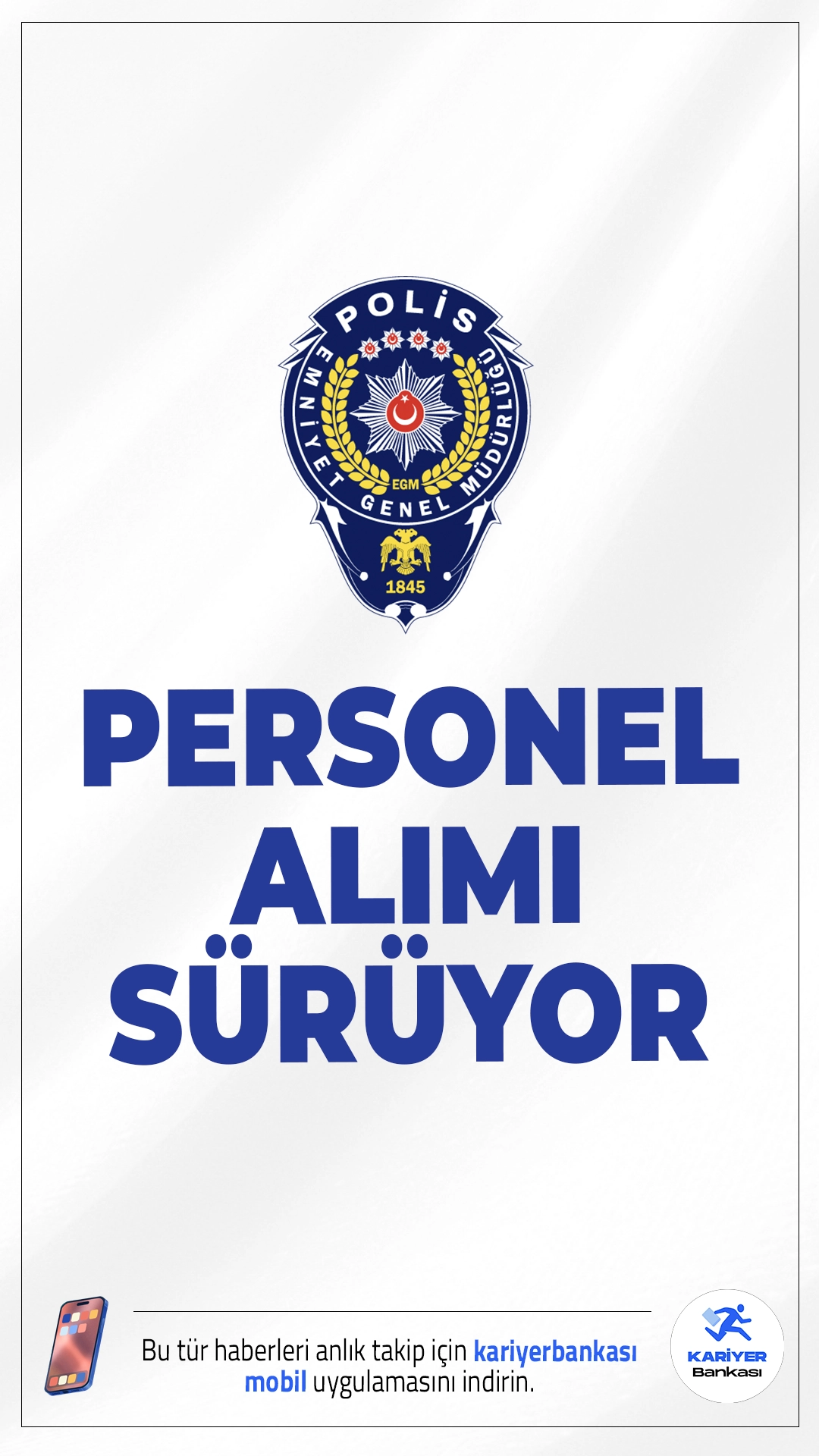 Emniyet Genel Müdürlüğü (EGM) Personel Alımı Başvurusu Sürüyor.İçişleri Bakanlığı Emniyet Genel Müdürlüğü (EGM), taşra teşkilatında görevlendirilmek üzere kadrolu Teknisyen (Berber) alımı başvuruları sürüyor. İşlemler 10 Ekim 2025 tarihinede sona erecek.İşte şartlar ve başvuru bilgileri..