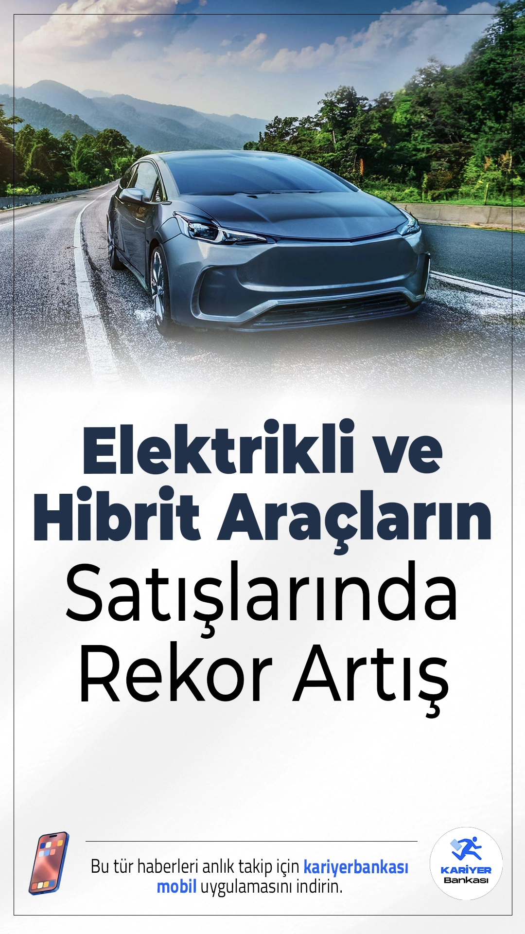 Elektrikli ve Hibrit Araçların Satışlarında Rekor Artış.Elektrikli ve hibrit otomobillerin Türkiye otomotiv pazarındaki yükselişi hız kesmeden sürüyor. Yılın ilk 9 ayında her 10 otomobilden 4'ü elektrikli ya da hibrit oldu.