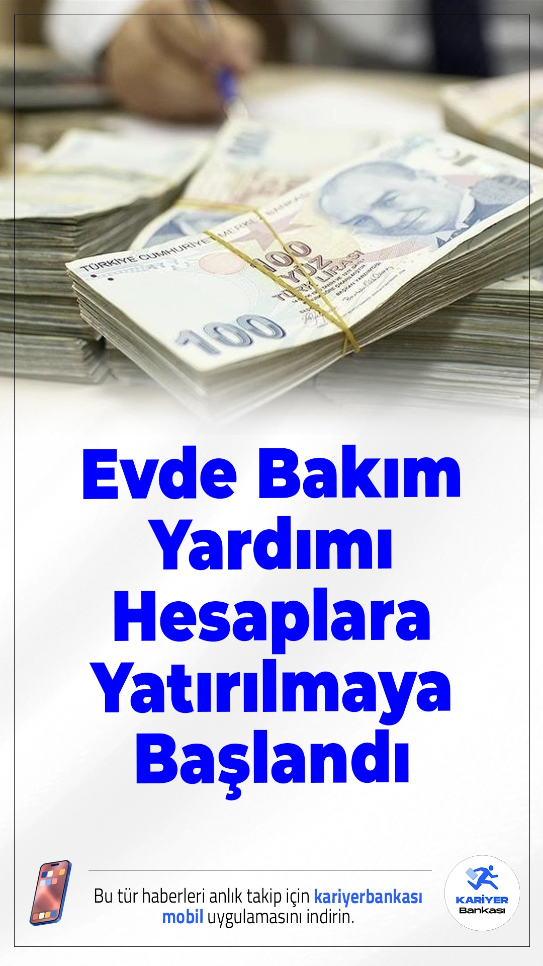 Evde Bakım Yardımı Hesaplara Yatırılmaya Başlanda.Aile ve Sosyal Hizmetler Bakanlığı, Ekim ayına ilişkin Evde Bakım Yardımı ödemelerini hesaplara yatırmaya başladı. Bu kapsamda toplam 6 milyar liralık destek sağlandı.