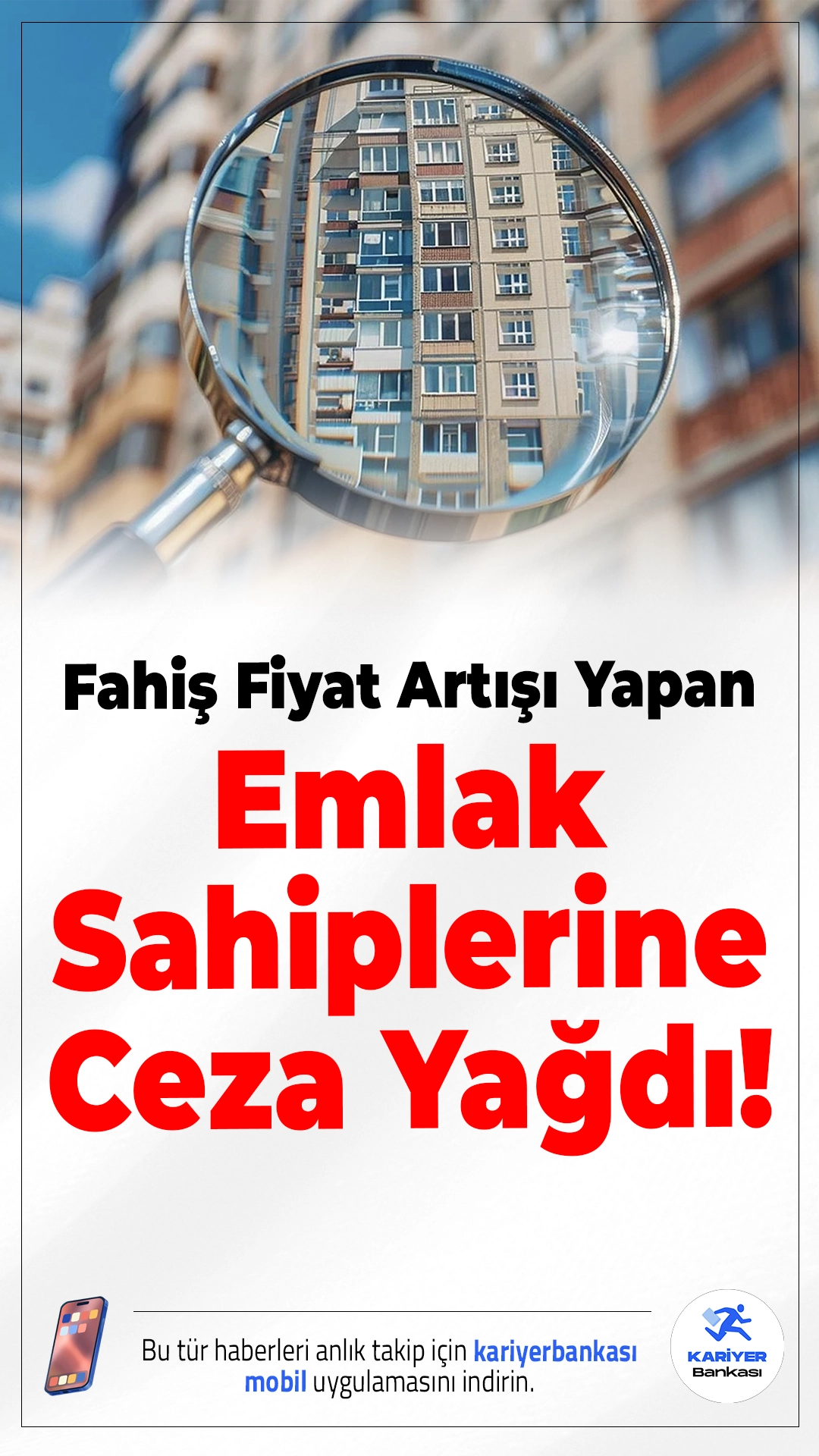 Fahiş Fiyat Artışı Yapan Emlak Sahiplerine 450 Bin TL Ceza.İlan sitelerinde kısa sürede yapılan yüksek fiyat artışları nedeniyle 3 emlak sahibine toplamda 450 bin TL ceza kesildi.