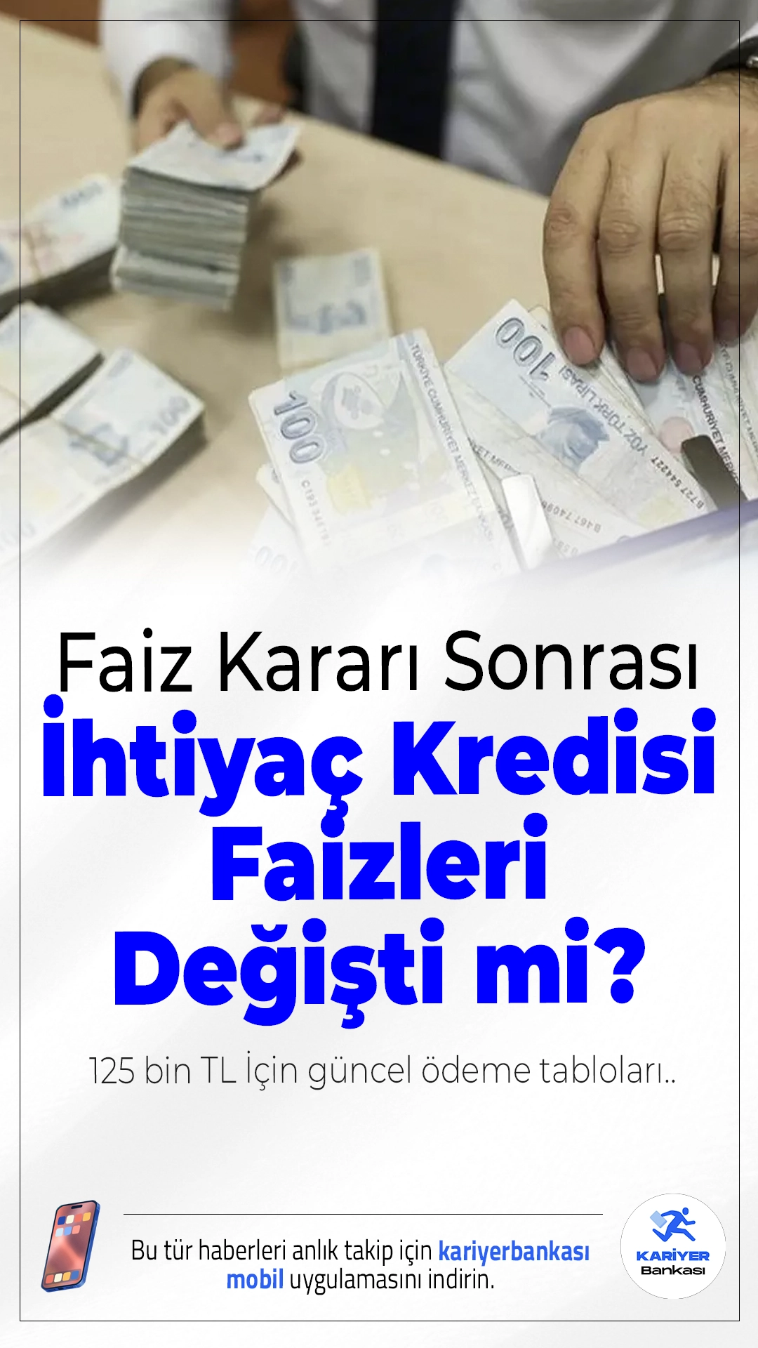 TCMB Faiz Kararı Sonrası İhtiyaç Kredisi Faizleri Değişti mi? 125 Bin TL İçin Güncel Ödeme Tabloları.Merkez Bankası'nın faiz indirimi sonrası gözler bankaların ihtiyaç kredisi oranlarına çevrildi. Peki, 125 bin TL’lik kredi için geri ödeme ne kadar tutuyor? En uygun faiz oranları hangi bankalarda?