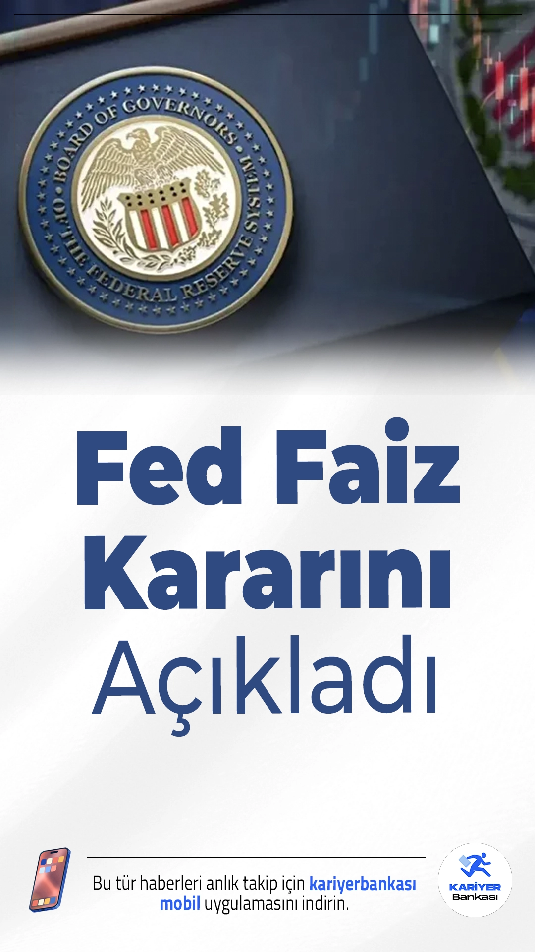 Fed Faiz Kararını Açıkladı.Fed, beklentiler doğrultusunda politika faizini 25 baz puan indirerek yüzde 3,75–4,00 aralığına çekti. Bu adımla 2025 yılında ikinci kez faiz indirimine gidildi.