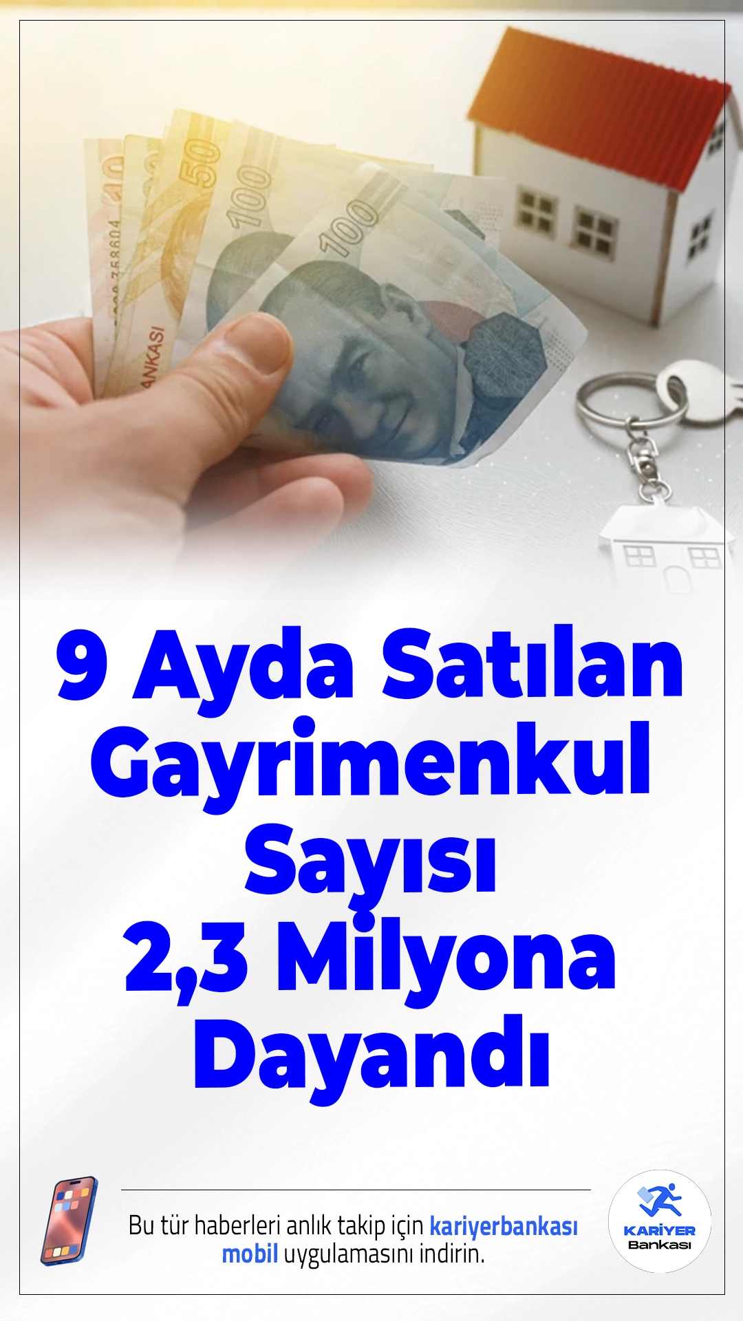 9 Ayda Satılan Gayrimenkul Sayısı 2,3 Milyona Dayandı.2024’ün ilk 9 ayında Türkiye genelinde gayrimenkul satışlarında büyük artış yaşandı, toplam satış sayısı 2 milyon 290 bini aştı.