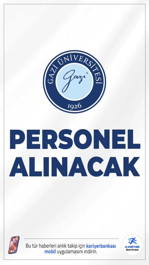 Gazi Üniversitesi 6 Sözleşmeli Personel Alımı Yapacak.Gazi Üniversitesi, Bilgi İşlem Daire Başkanlığı bünyesinde tam zamanlı olarak istihdam edilmek üzere, toplamda 6 sözleşmeli bilişim personeli alımı yapacağını duyurdu.Başvuru bugün(27 Ekim 2025) itibarıyla alınmaya başlandı. Başvuru yapacak adayların şartları sağlaması gerekmektedir.