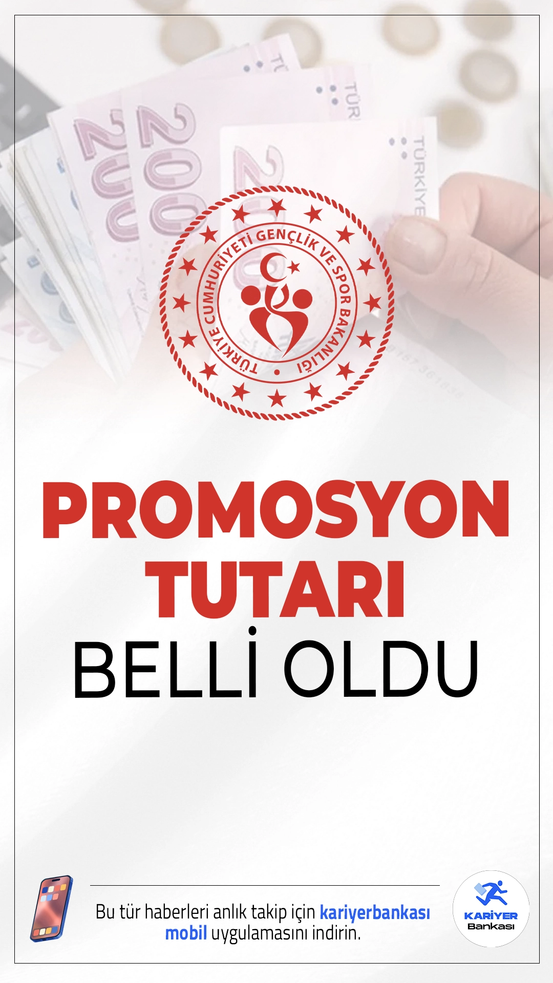 GSB Personeline 99.500 TL Promosyon! Ödeme Tarihi ve Detaylar Belli Oldu.Gençlik ve Spor Bakanlığı (GSB) personellerini ilgilendiren promosyon ihalesi sonuçlandı. Yapılan anlaşmayla GSB çalışanlarına toplamda 113 bin TL’ye varan promosyon ödemesi yapılacak.